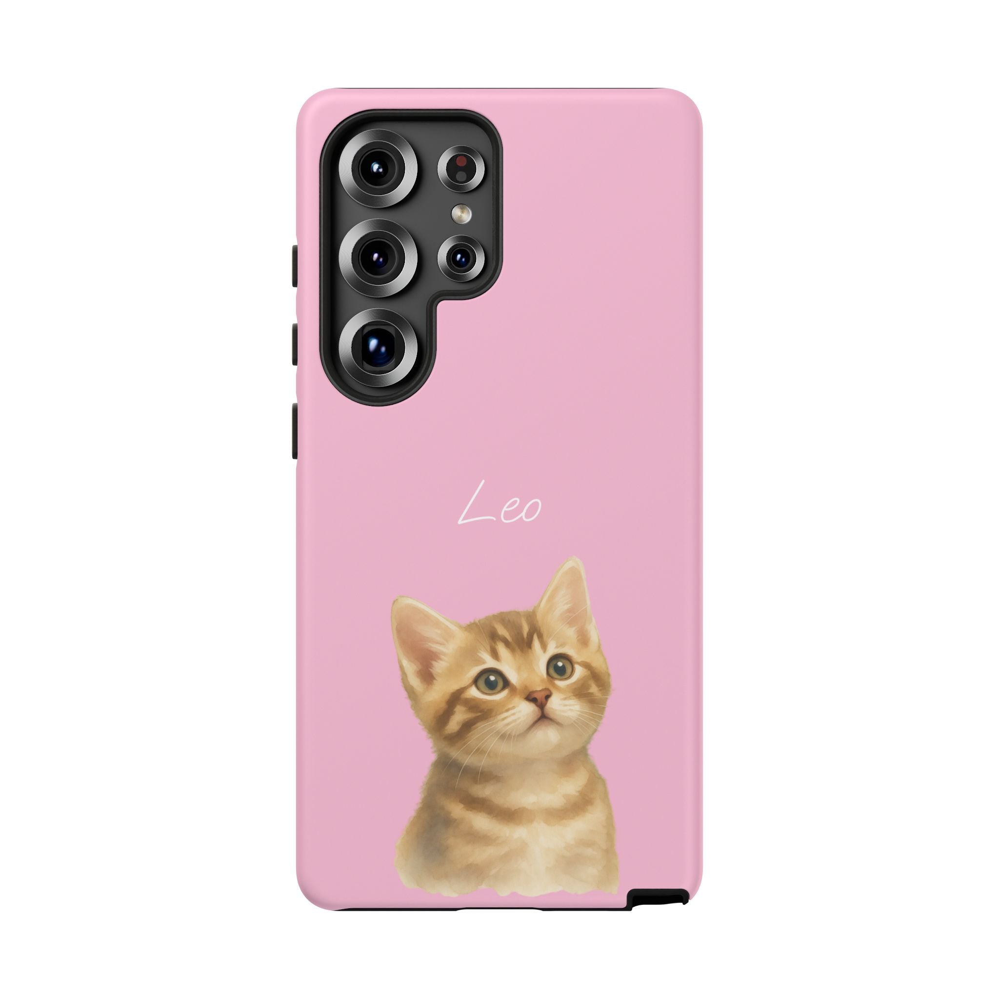 PET AQUARELL PINK – Personalisierte Handyhülle mit Dual-Layer-Schutz