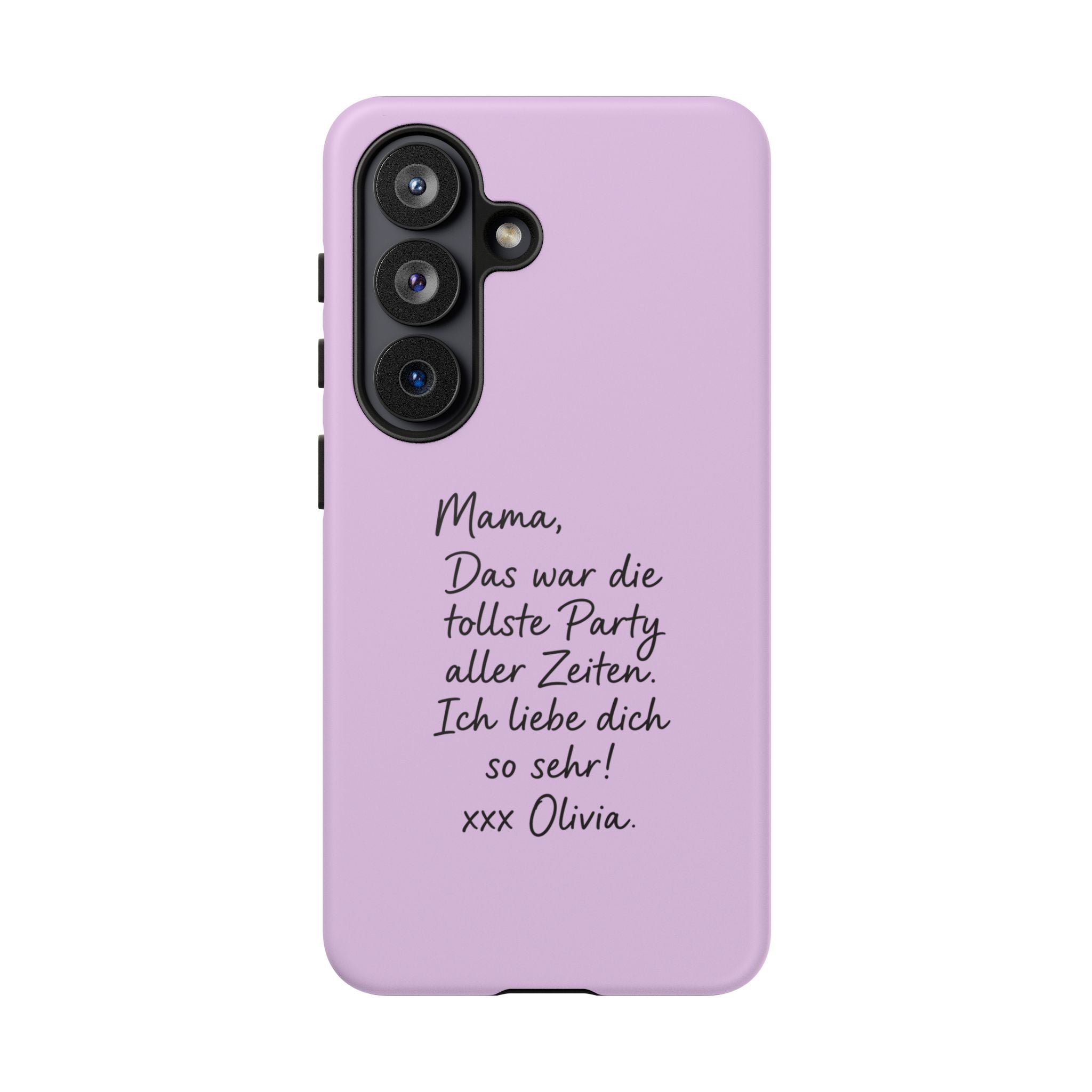 LAVENDEL mit handgeschriebener Notiz – Personalisierte Handyhülle mit Dual-Layer-Schutz