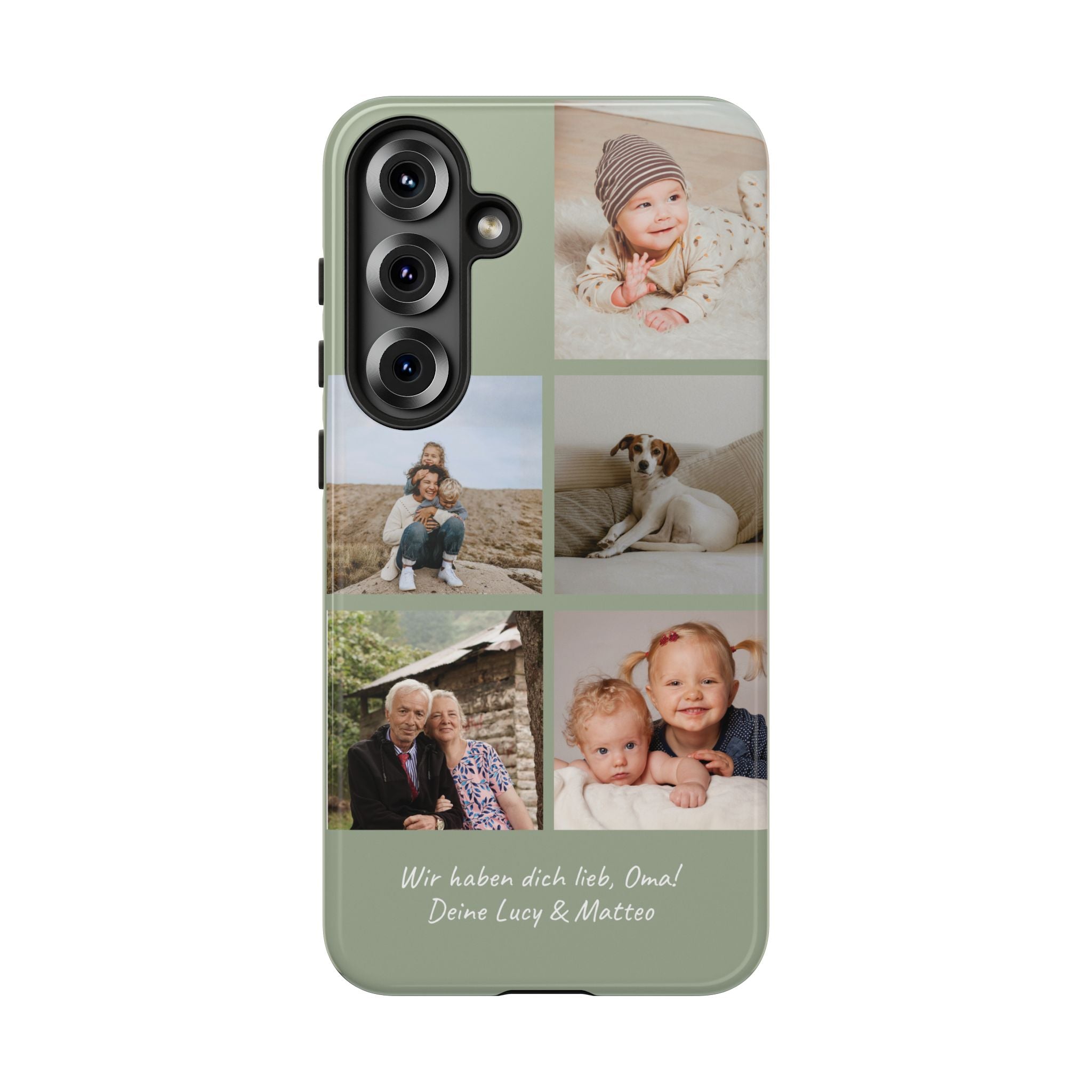 SALBEI PHOTO COLLAGE – Personalisierte Foto Handyhülle mit Dual-Layer-Schutz