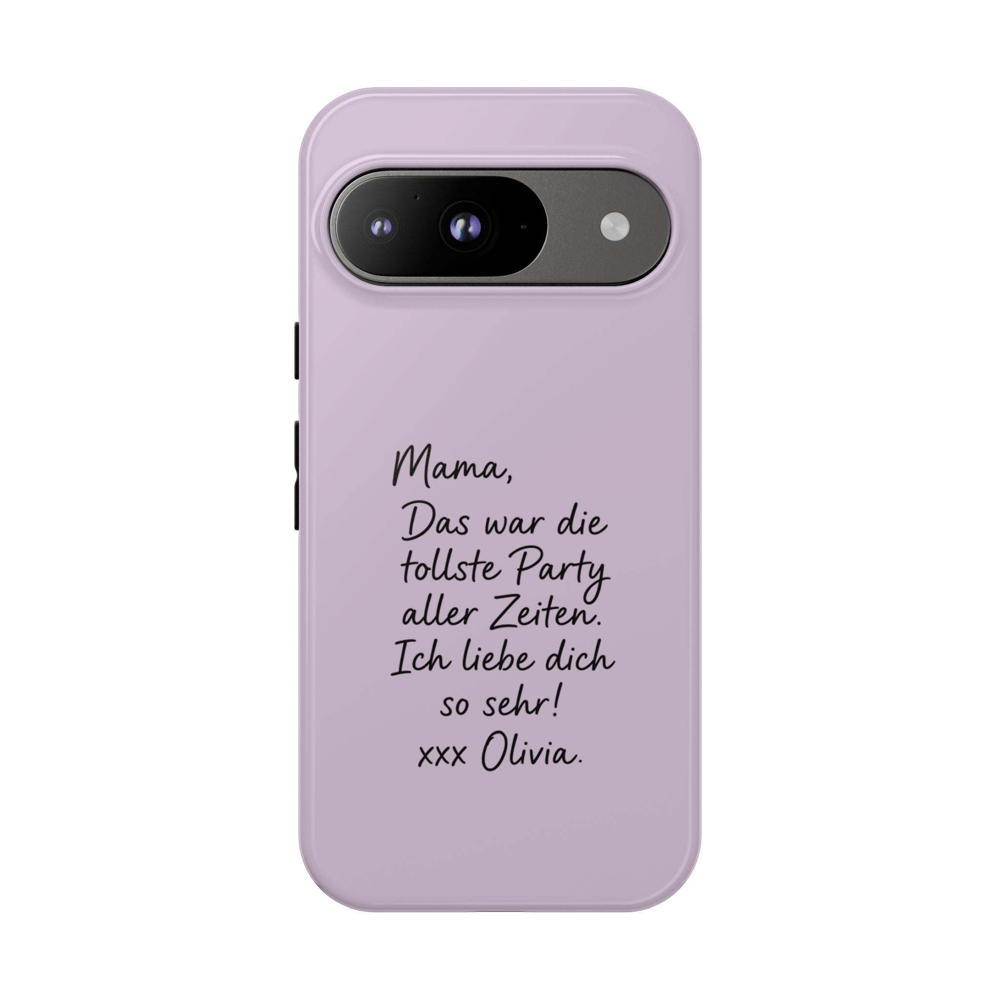LAVENDER HANDWRITTEN NOTE – Personalisierte Handyhülle mit Dual-Layer-Schutz