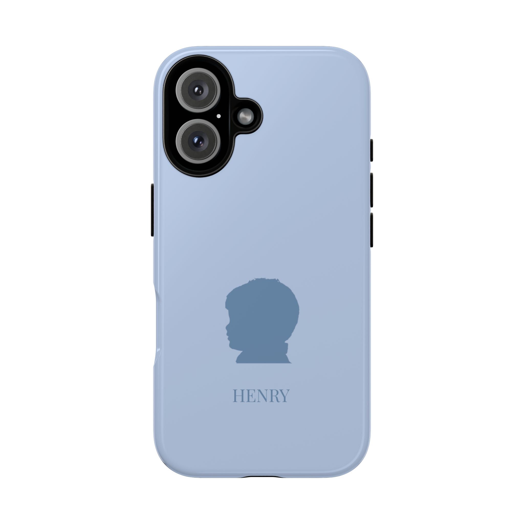 SILHOUETTE BLUE – Personalisierte Handyhülle mit Dual-Layer-Schutz