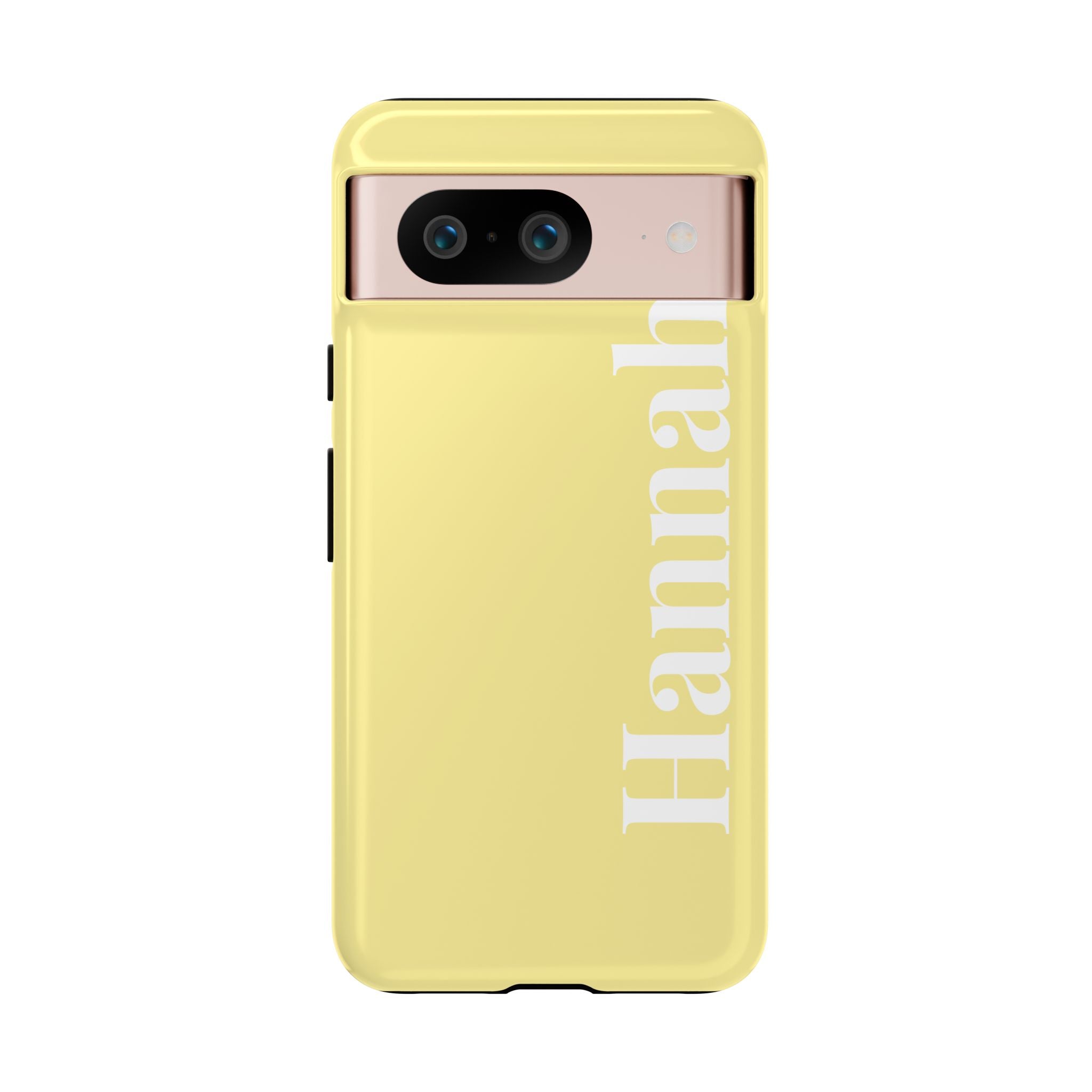 CITRUS YELLOW BOLD NAME – Personalisierte Handyhülle mit Dual-Layer-Schutz