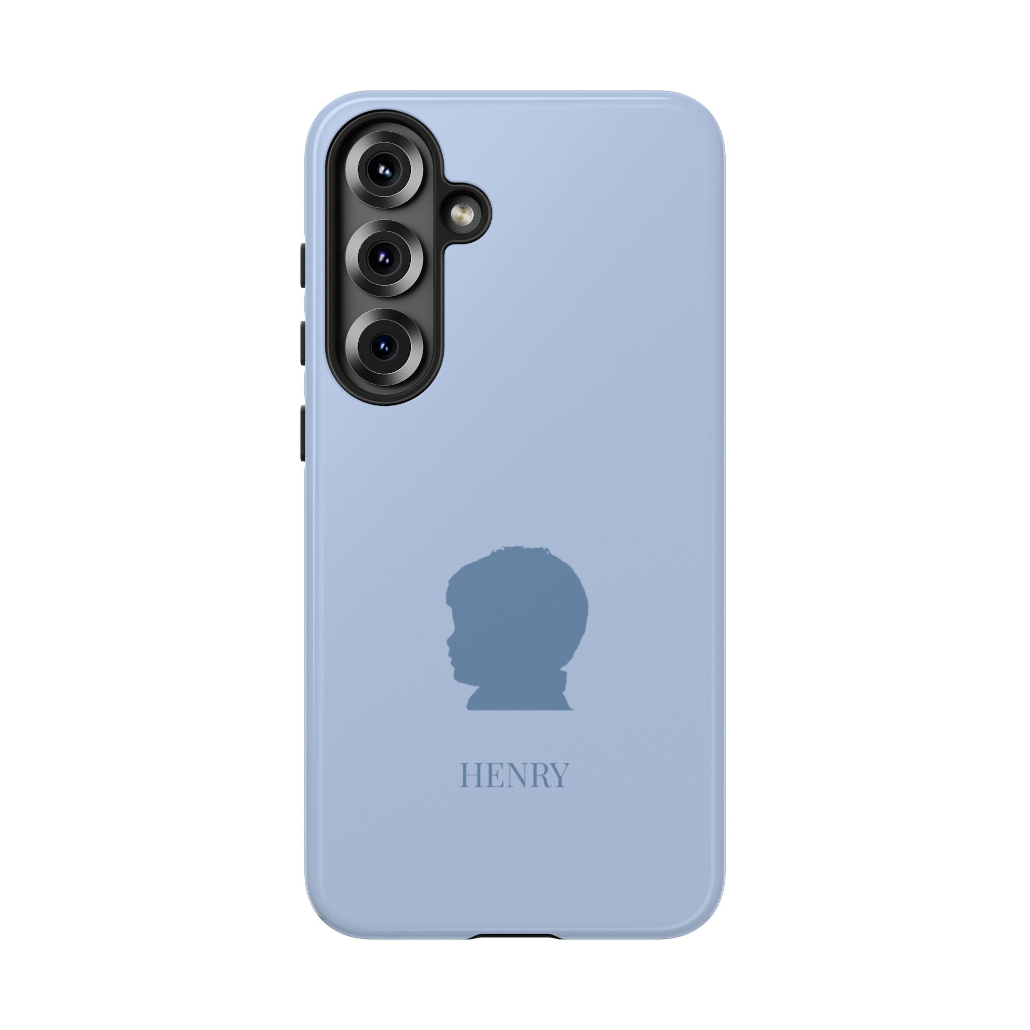 SILHOUETTE BLUE – Personalisierte Handyhülle mit Dual-Layer-Schutz