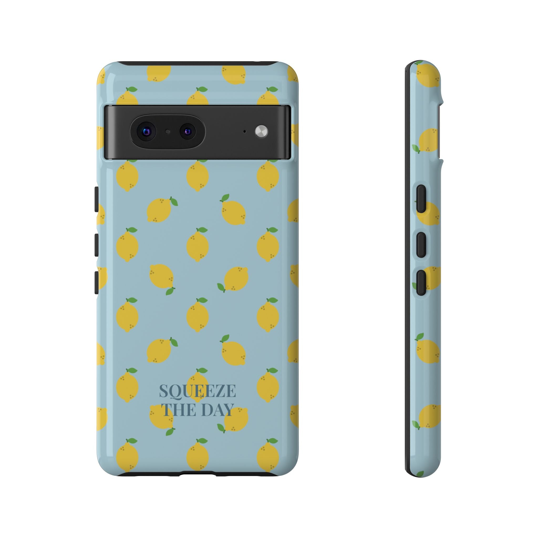 LEMONS BLUE SKY – Personalisierte Handyhülle mit Dual-Layer-Schutz