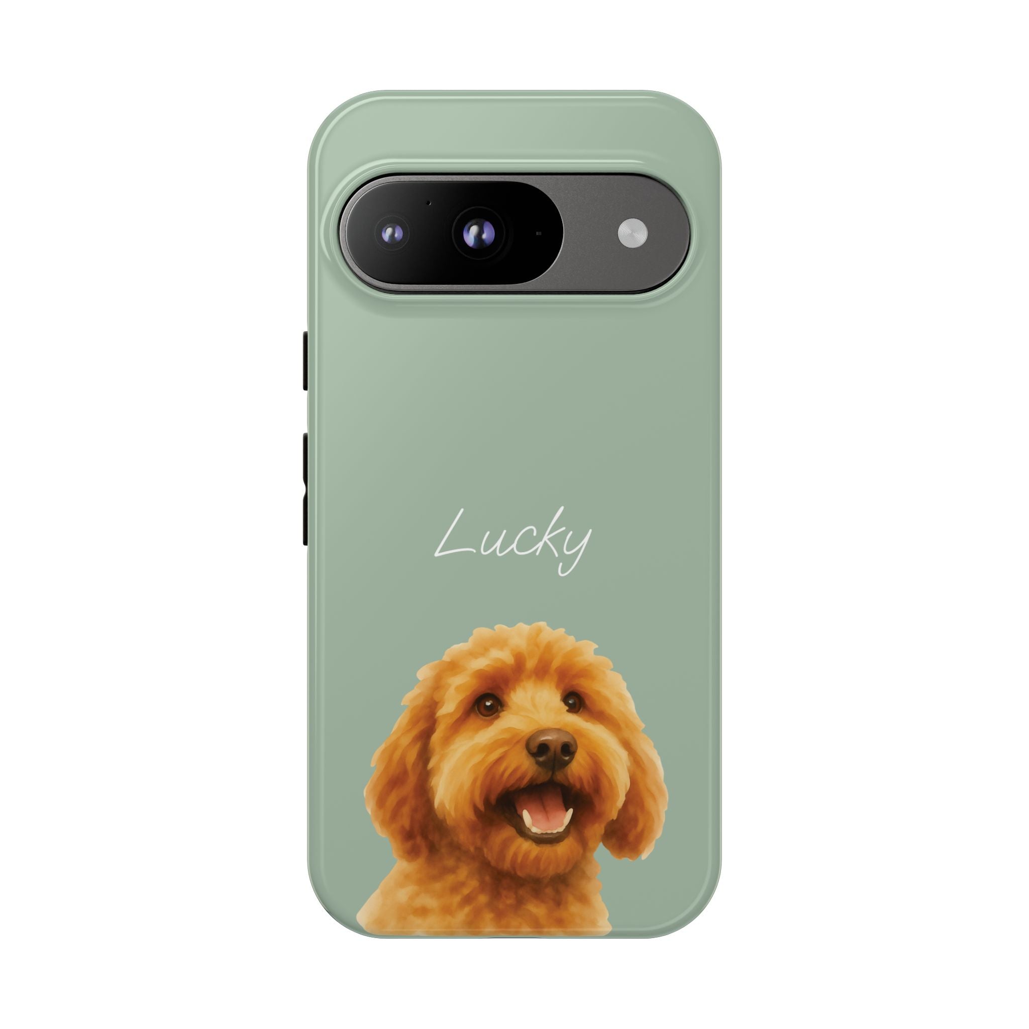 PET AQUARELL SALBEI – Personalisierte Handyhülle mit Dual-Layer-Schutz