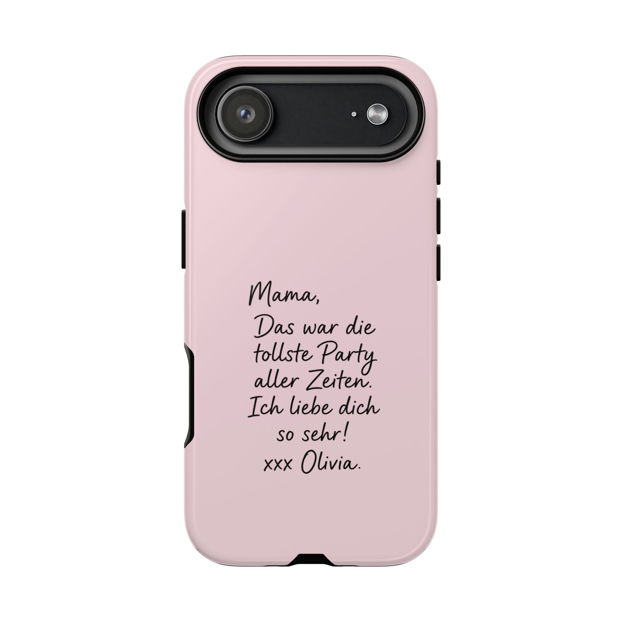ROSE HANDWRITTEN NOTE – Personalisierte Handyhülle mit Dual-Layer-Schutz