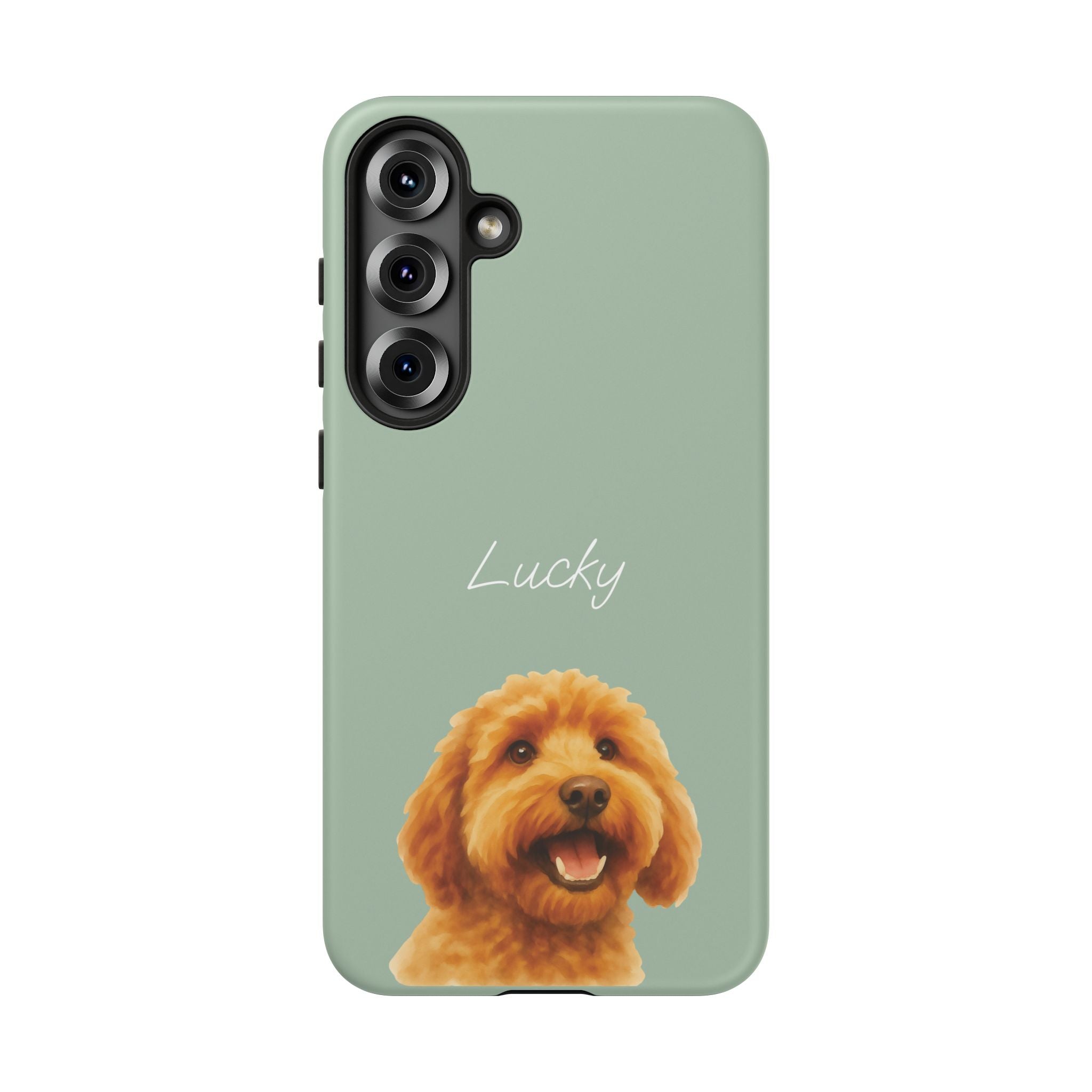 PET AQUARELL SALBEI – Personalisierte Handyhülle mit Dual-Layer-Schutz