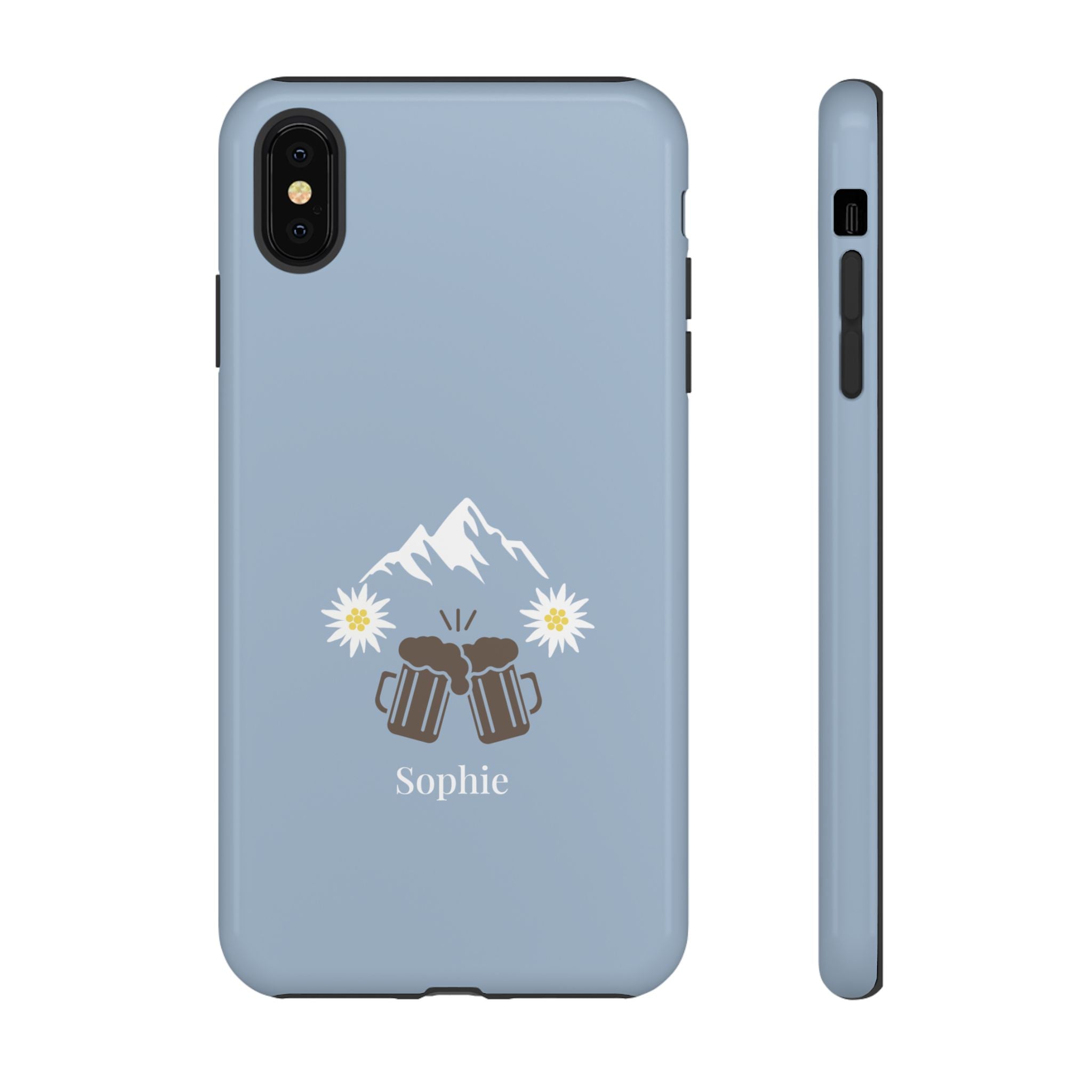 O'ZAPFT PASTELLBLAU – Personalisierte Handyhülle mit Dual-Layer-Schutz