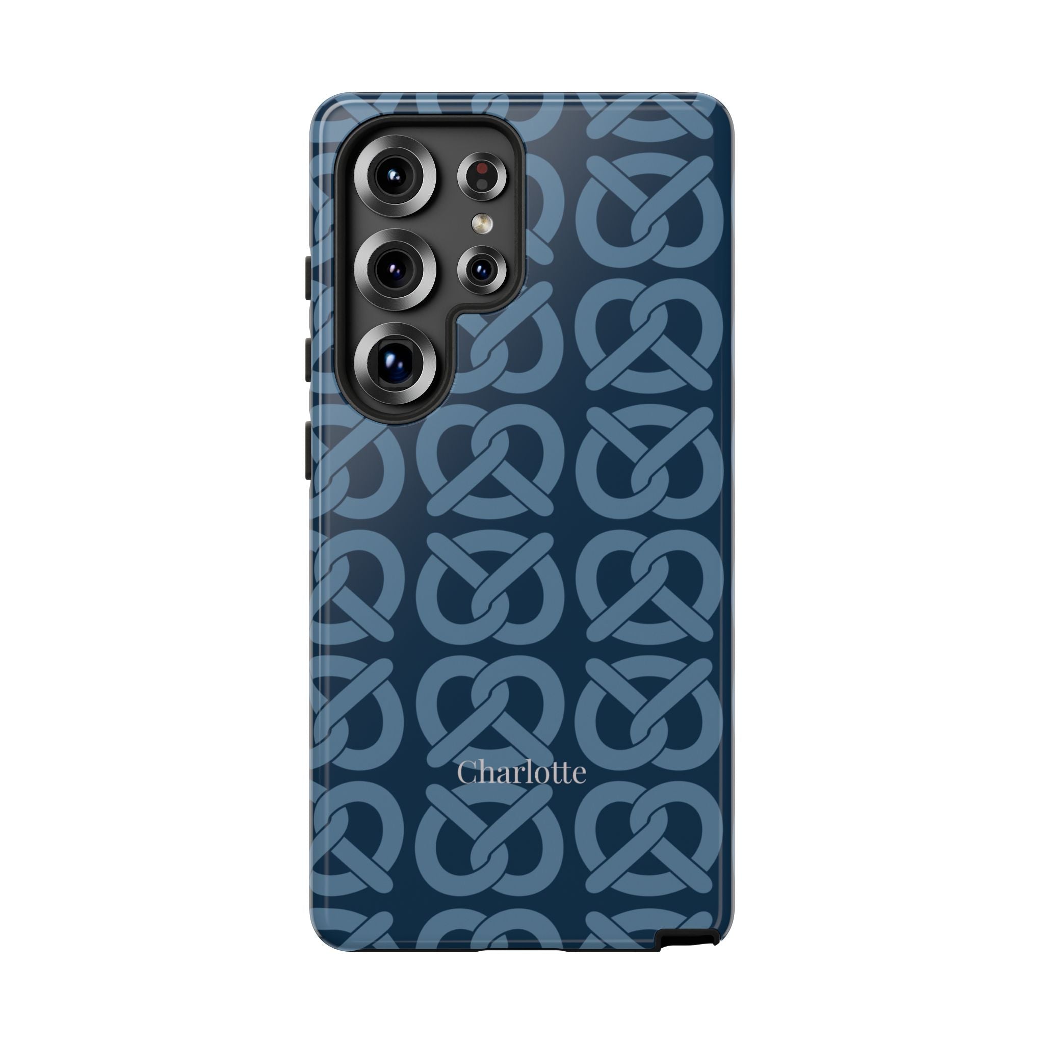 BREZN MONOGRAMM NACHTBLAU – Personalisierte Handyhülle mit Dual-Layer-Schutz