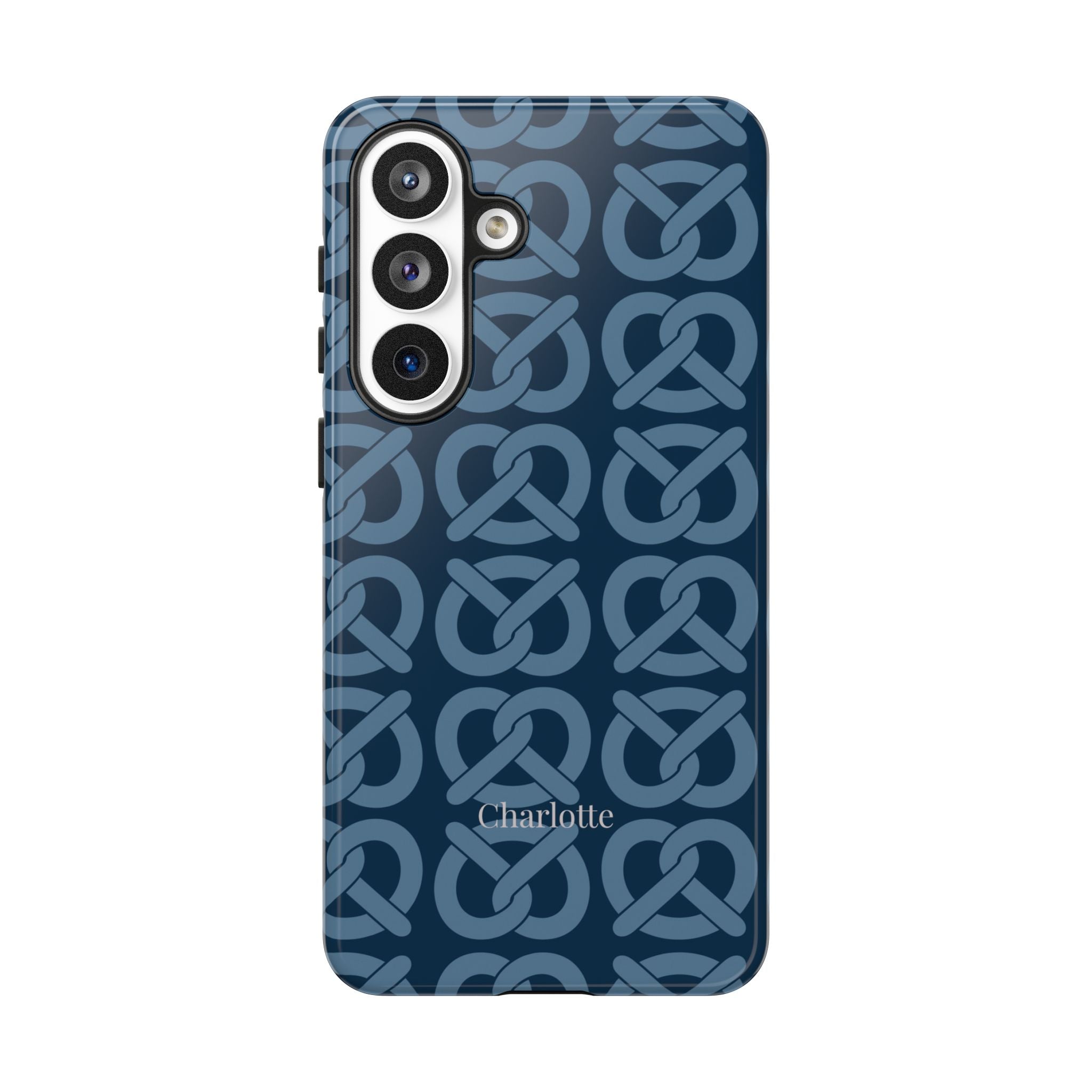 BREZN MONOGRAMM NACHTBLAU – Personalisierte Handyhülle mit Dual-Layer-Schutz