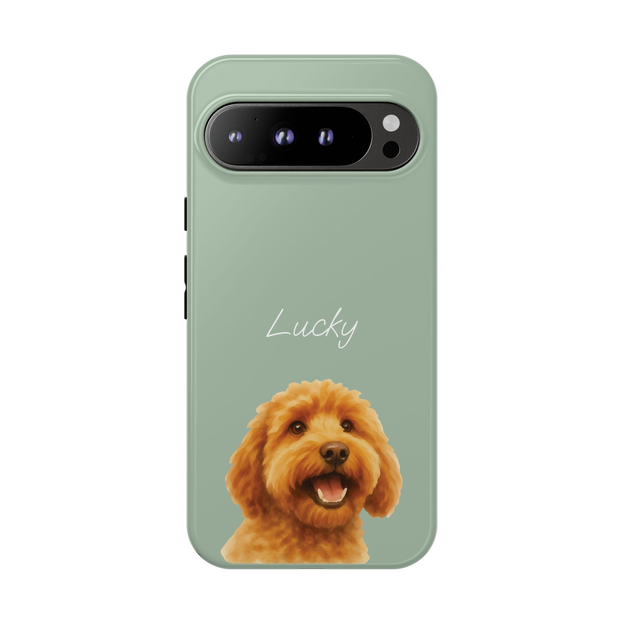 PET AQUARELL SALBEI – Personalisierte Handyhülle mit Dual-Layer-Schutz