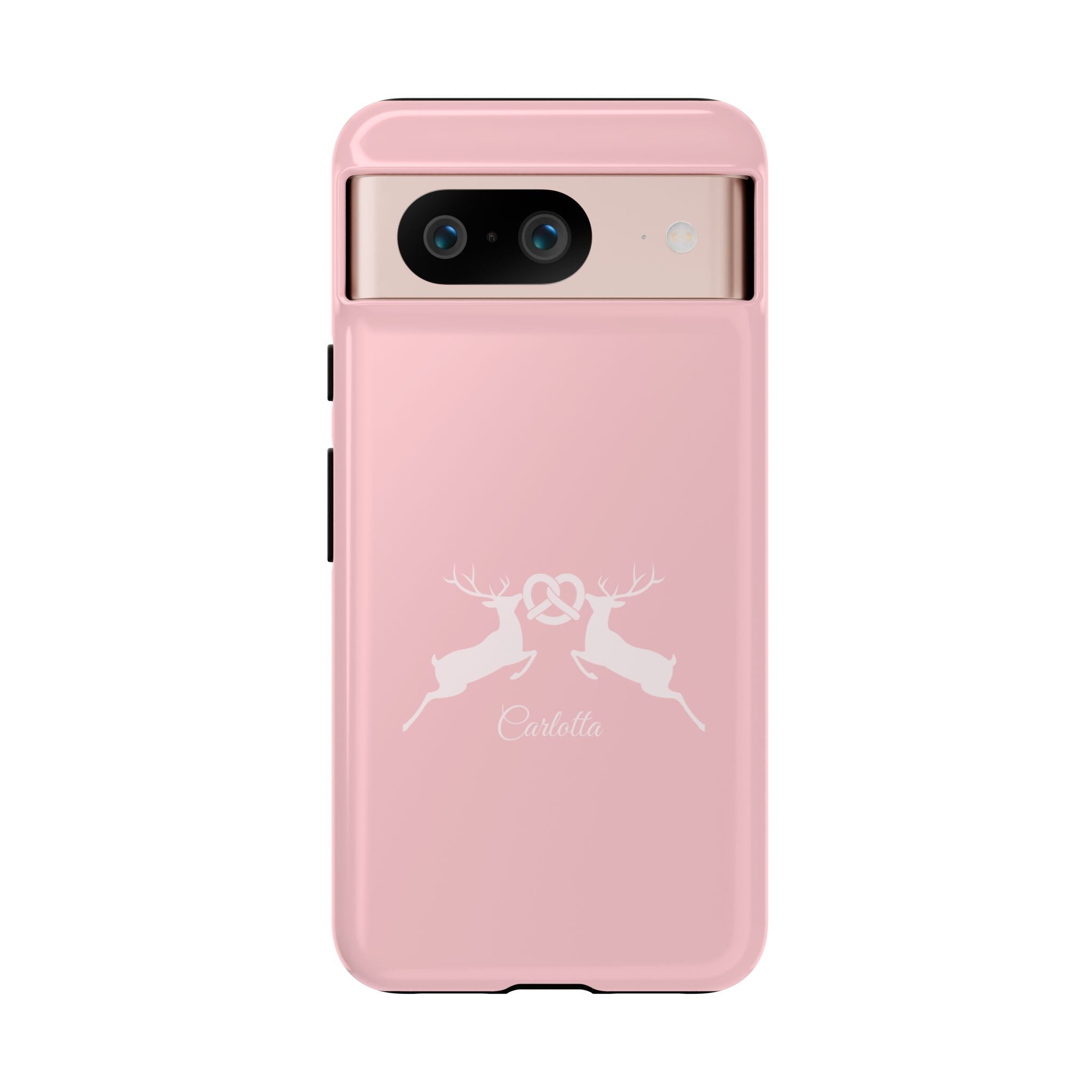 HIRSCH ROSE – Personalisierte Handyhülle mit Dual-Layer-Schutz