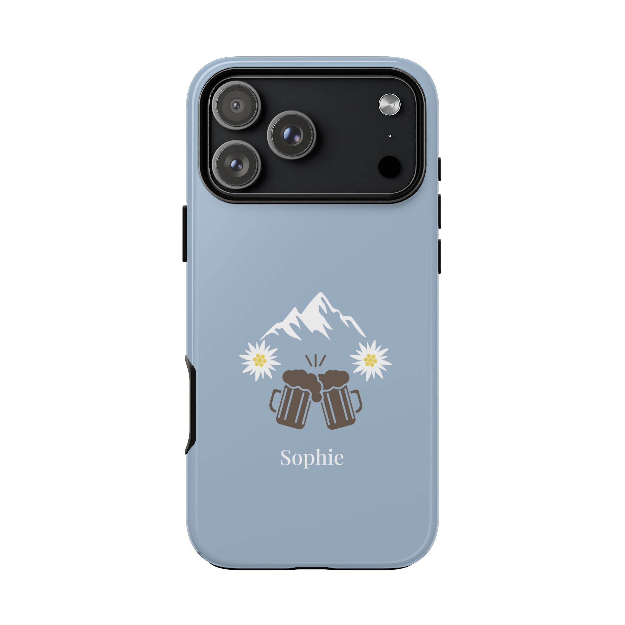 O'ZAPFT PASTELLBLAU – Personalisierte Handyhülle mit Dual-Layer-Schutz