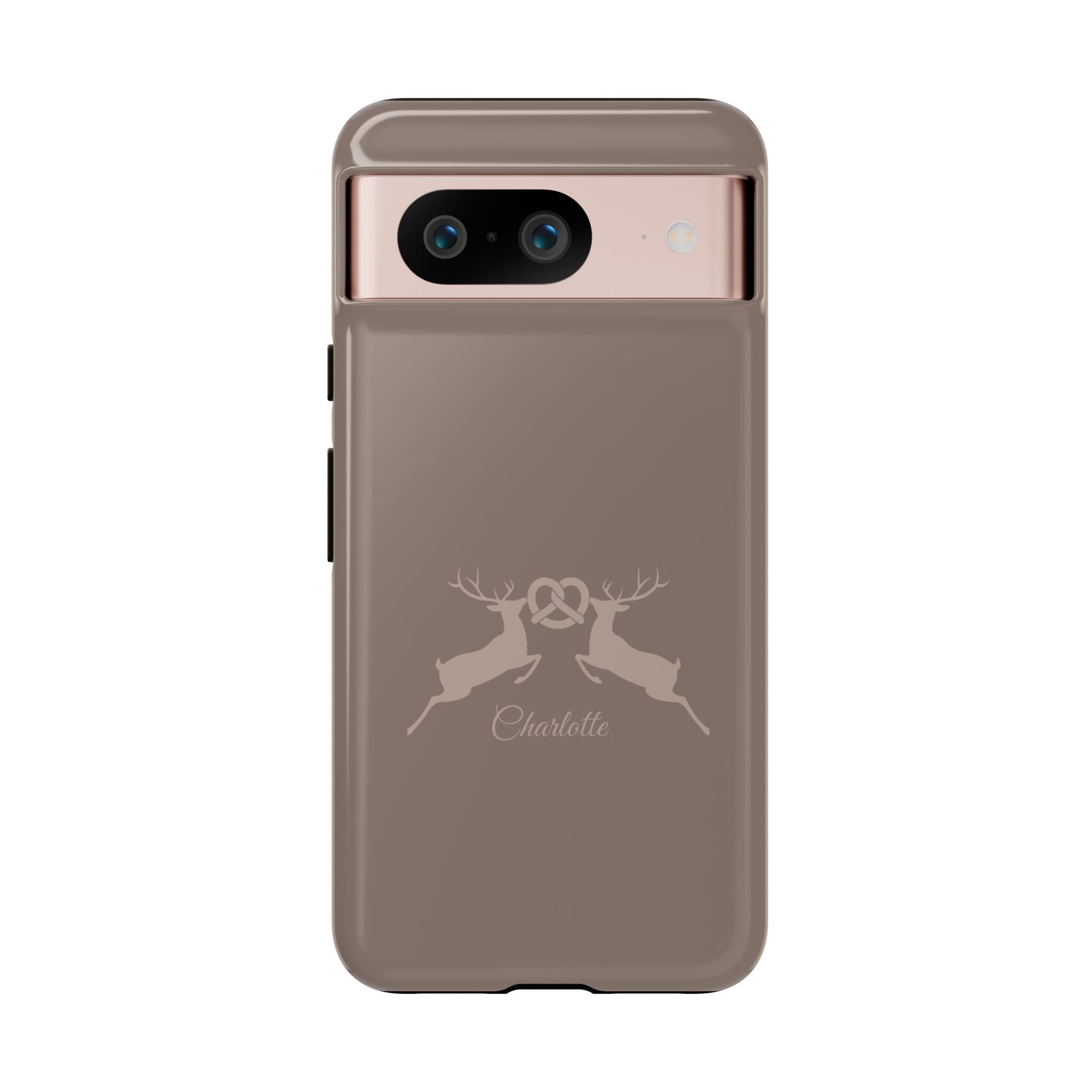 HIRSCH MOCCA – Personalisierte Handyhülle mit Dual-Layer-Schutz