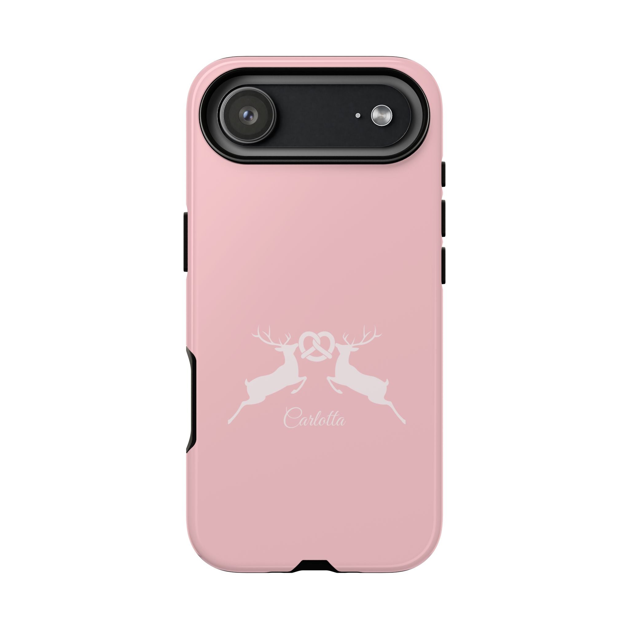 HIRSCH ROSE – Personalisierte Handyhülle mit Dual-Layer-Schutz