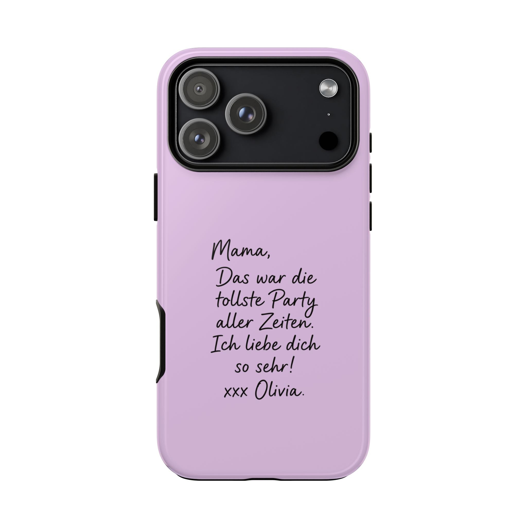 LAVENDEL mit handgeschriebener Notiz – Personalisierte Handyhülle mit Dual-Layer-Schutz