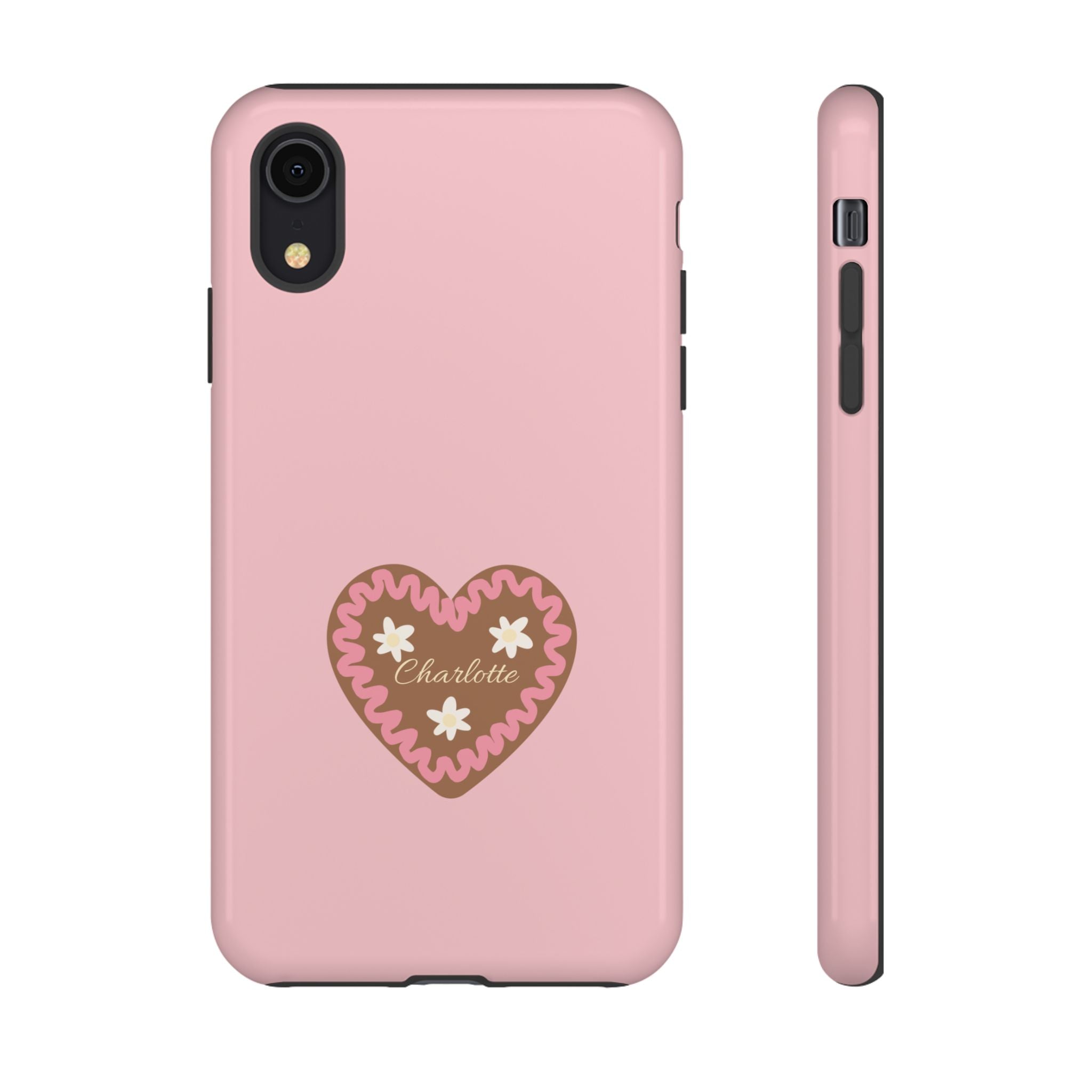 WIESNHERZ ROSE – Personalisierte Handyhülle mit Dual-Layer-Schutz
