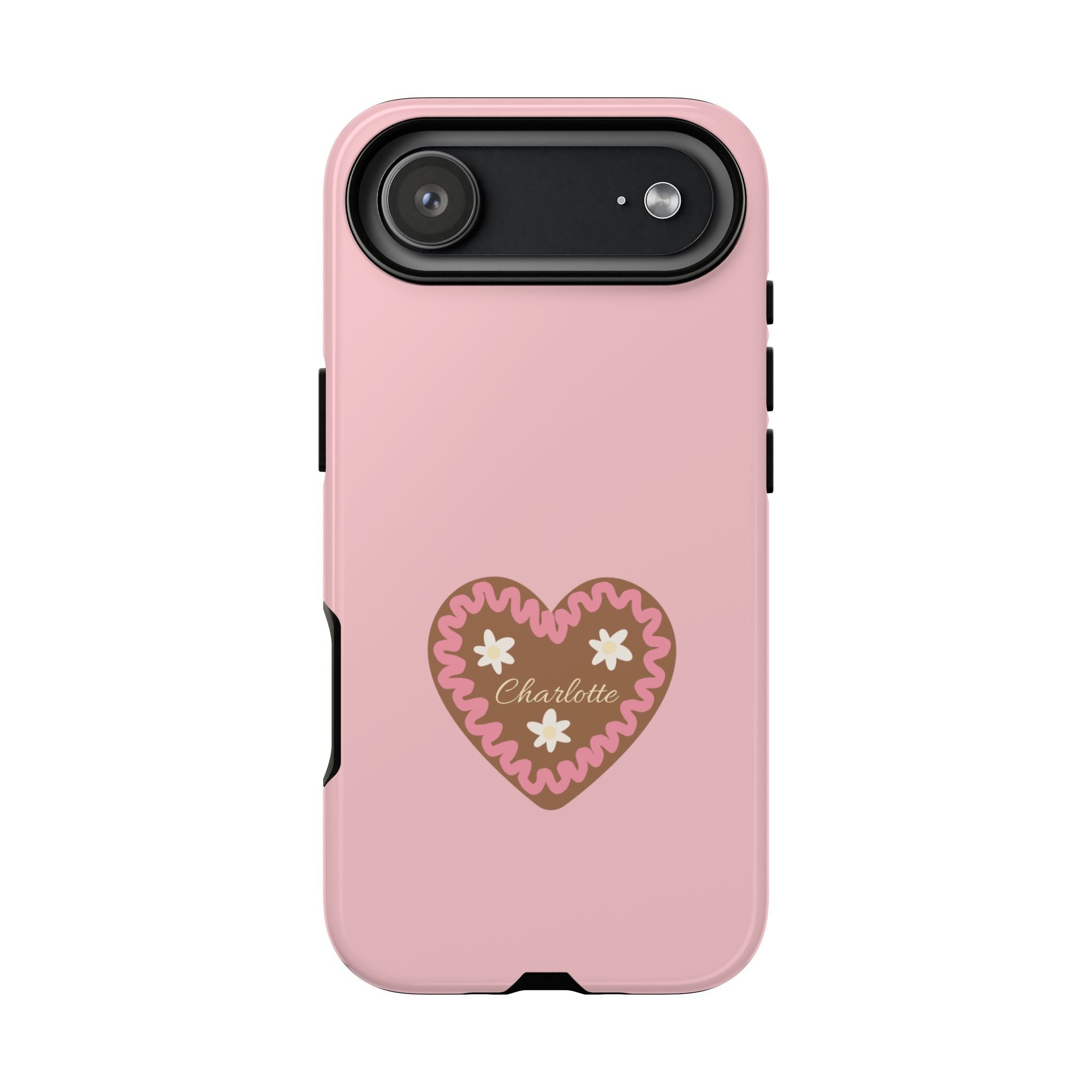 WIESNHERZ ROSE – Personalisierte Handyhülle mit Dual-Layer-Schutz