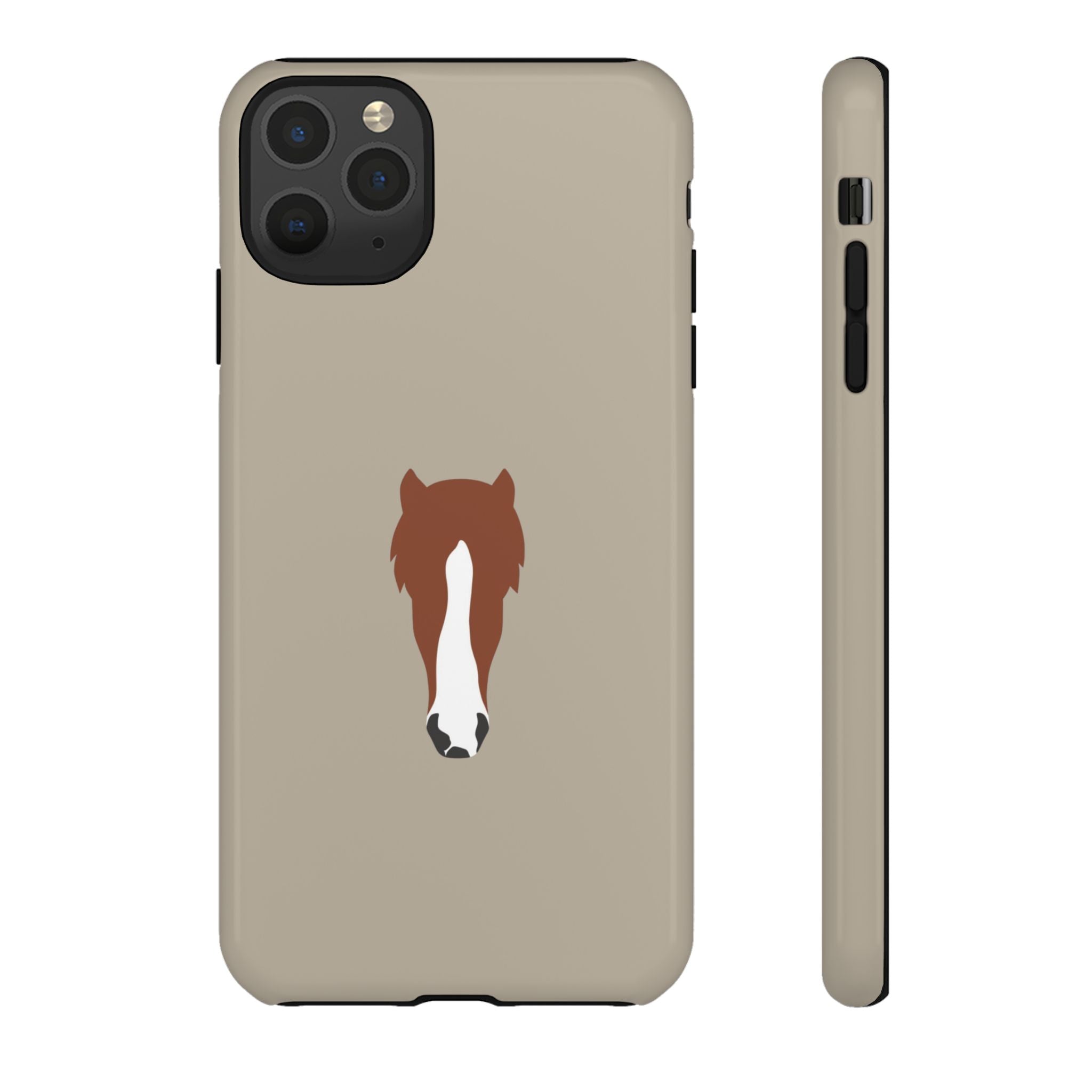 UNIQUE ANIMAL ART EDITION BEIGE – Personalisierte Handyhülle mit Dual-Layer-Schutz