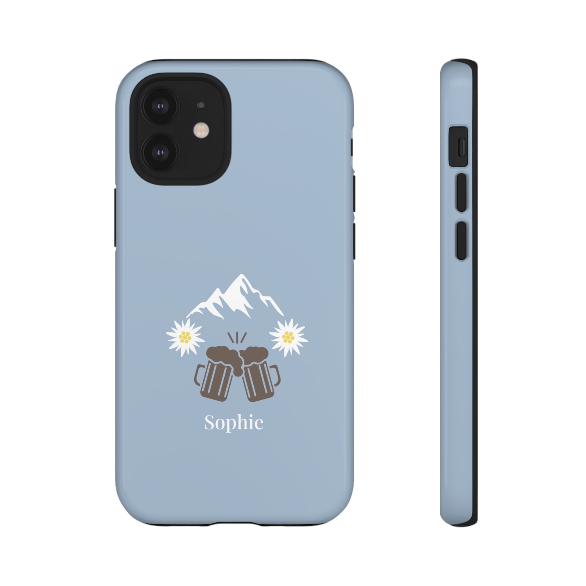 O'ZAPFT PASTELLBLAU – Personalisierte Handyhülle mit Dual-Layer-Schutz