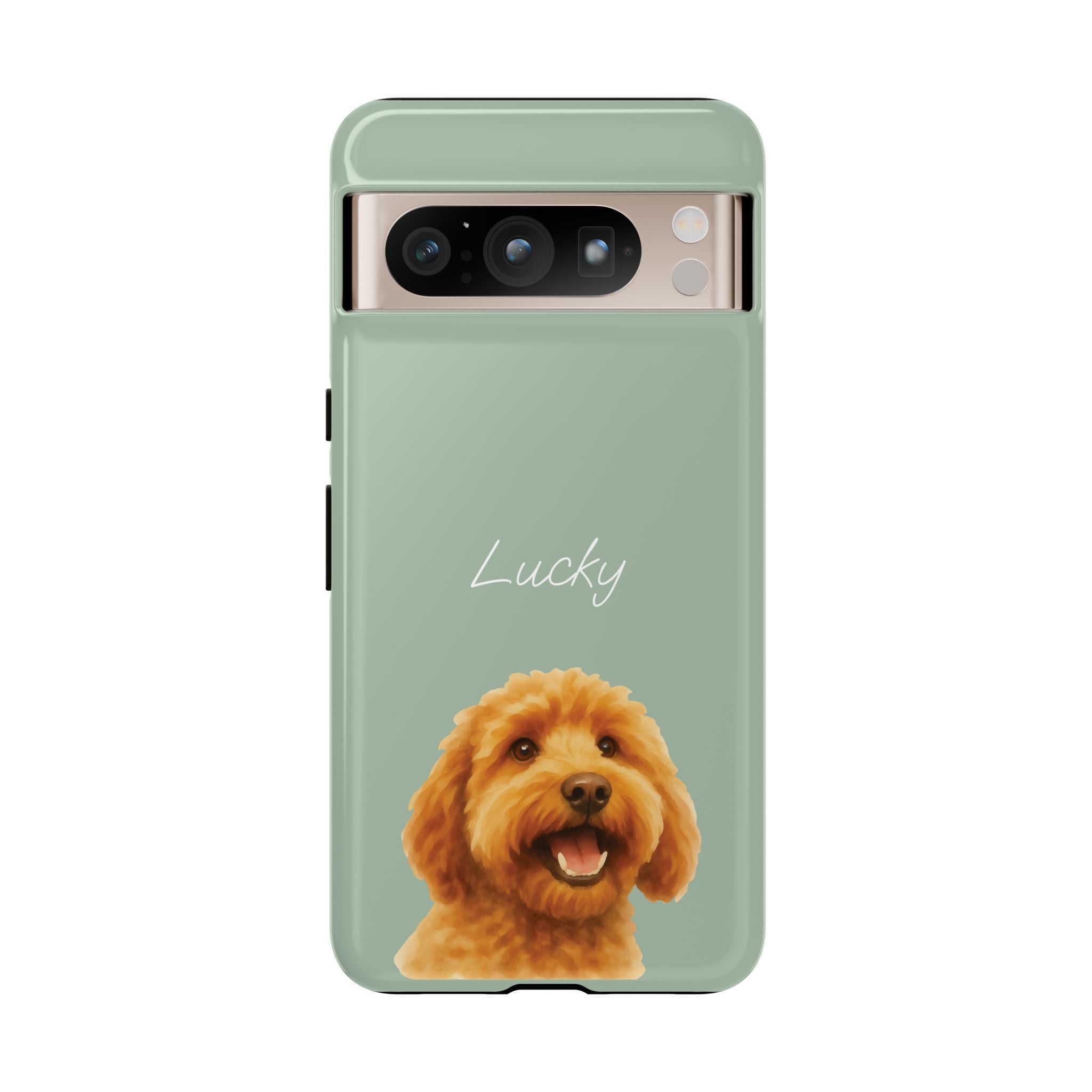 PET AQUARELL SALBEI – Personalisierte Handyhülle mit Dual-Layer-Schutz