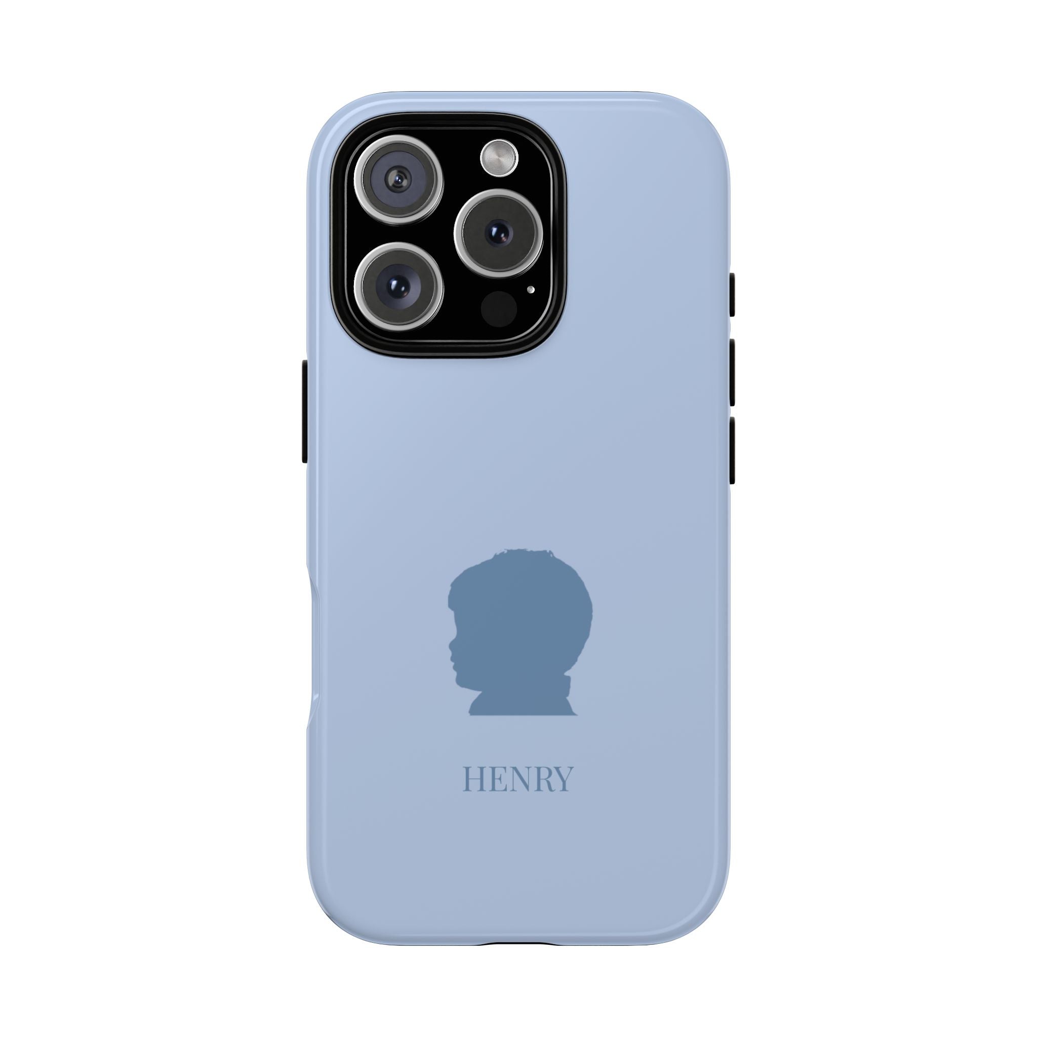 SILHOUETTE BLUE – Personalisierte Handyhülle mit Dual-Layer-Schutz