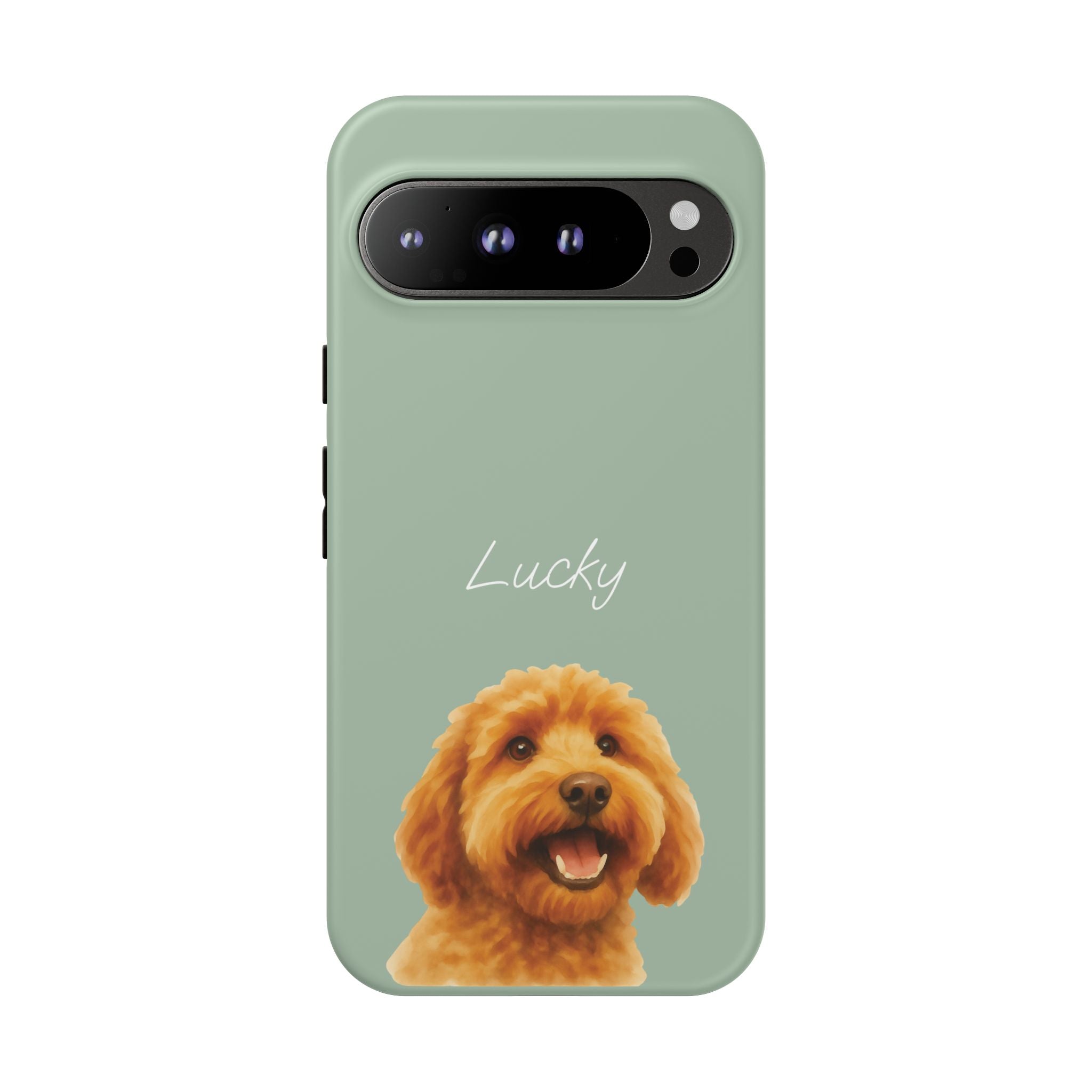 PET AQUARELL SALBEI – Personalisierte Handyhülle mit Dual-Layer-Schutz