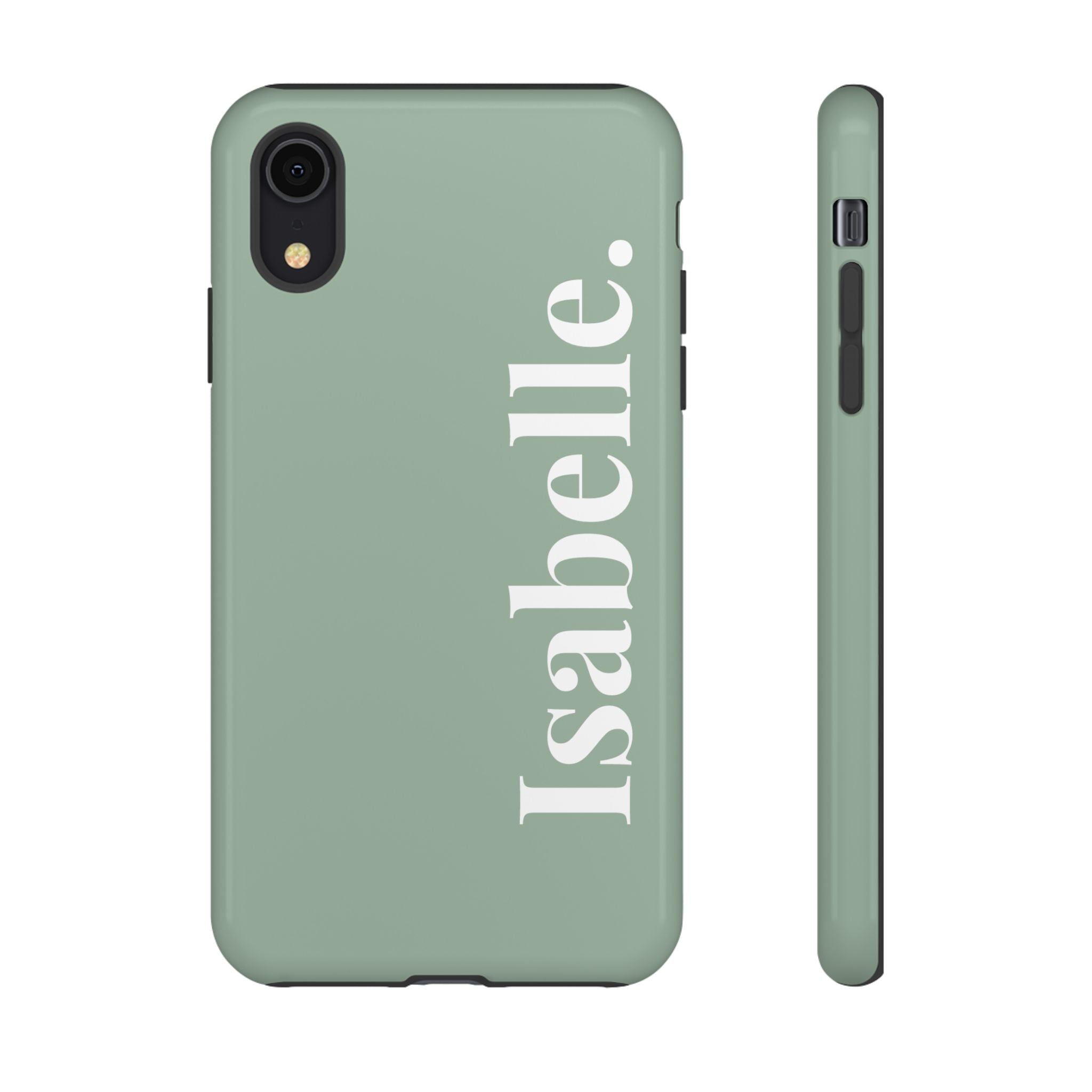 SALBEI BOLD NAME – Personalisierte Handyhülle mit Dual-Layer-Schutz