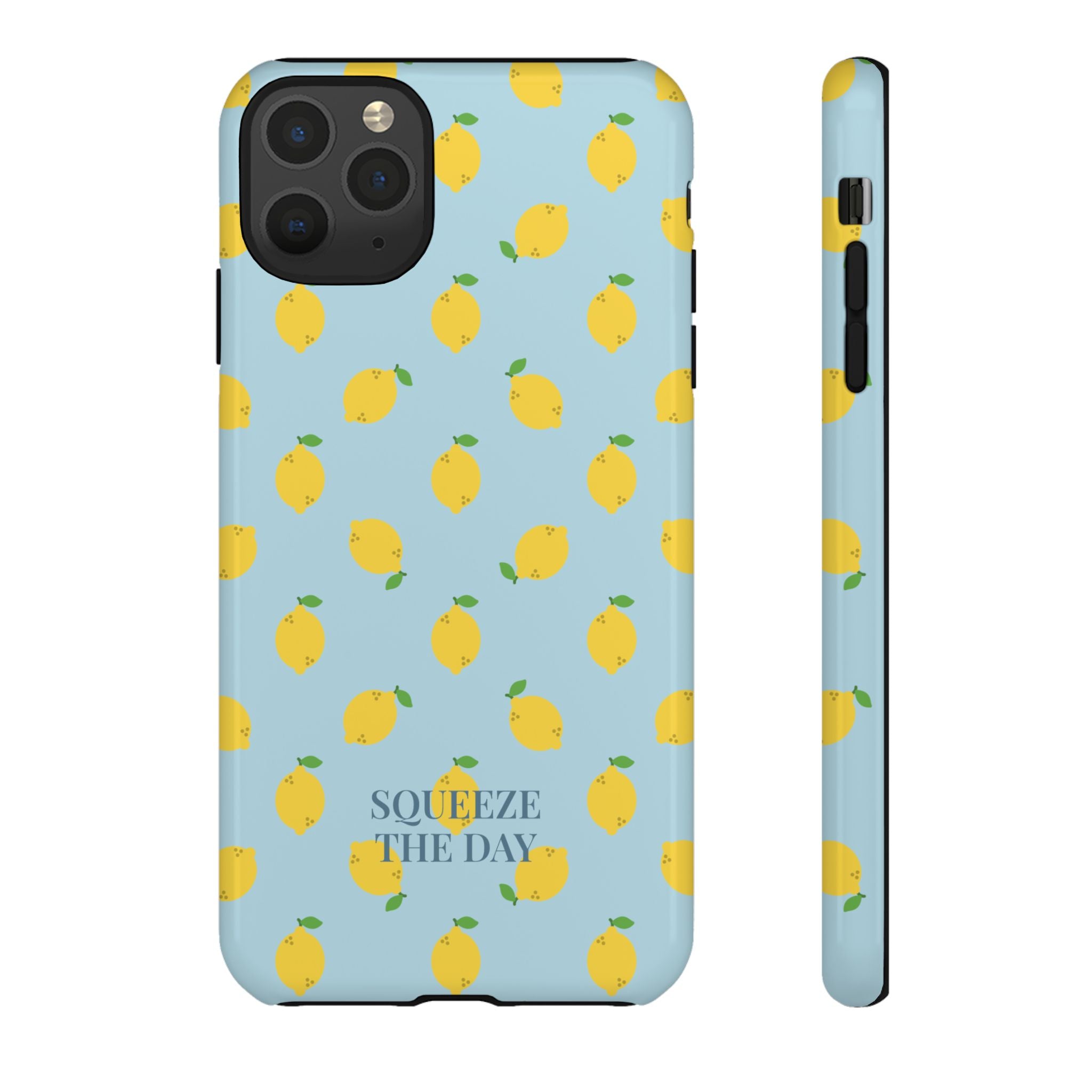 LEMONS BLUE SKY – Personalisierte Handyhülle mit Dual-Layer-Schutz
