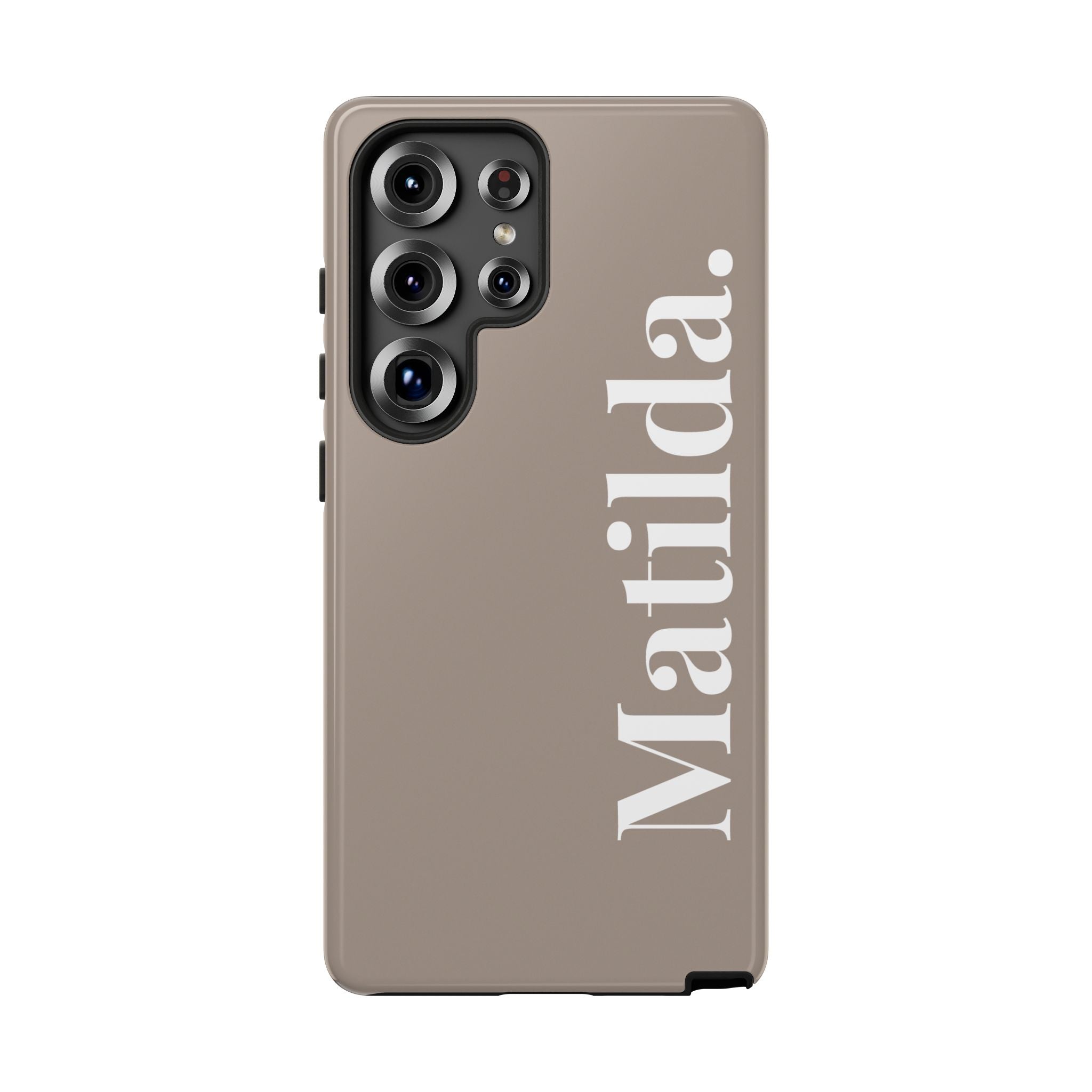 MOCCA BOLD NAME – Personalisierte Handyhülle mit Dual-Layer-Schutz