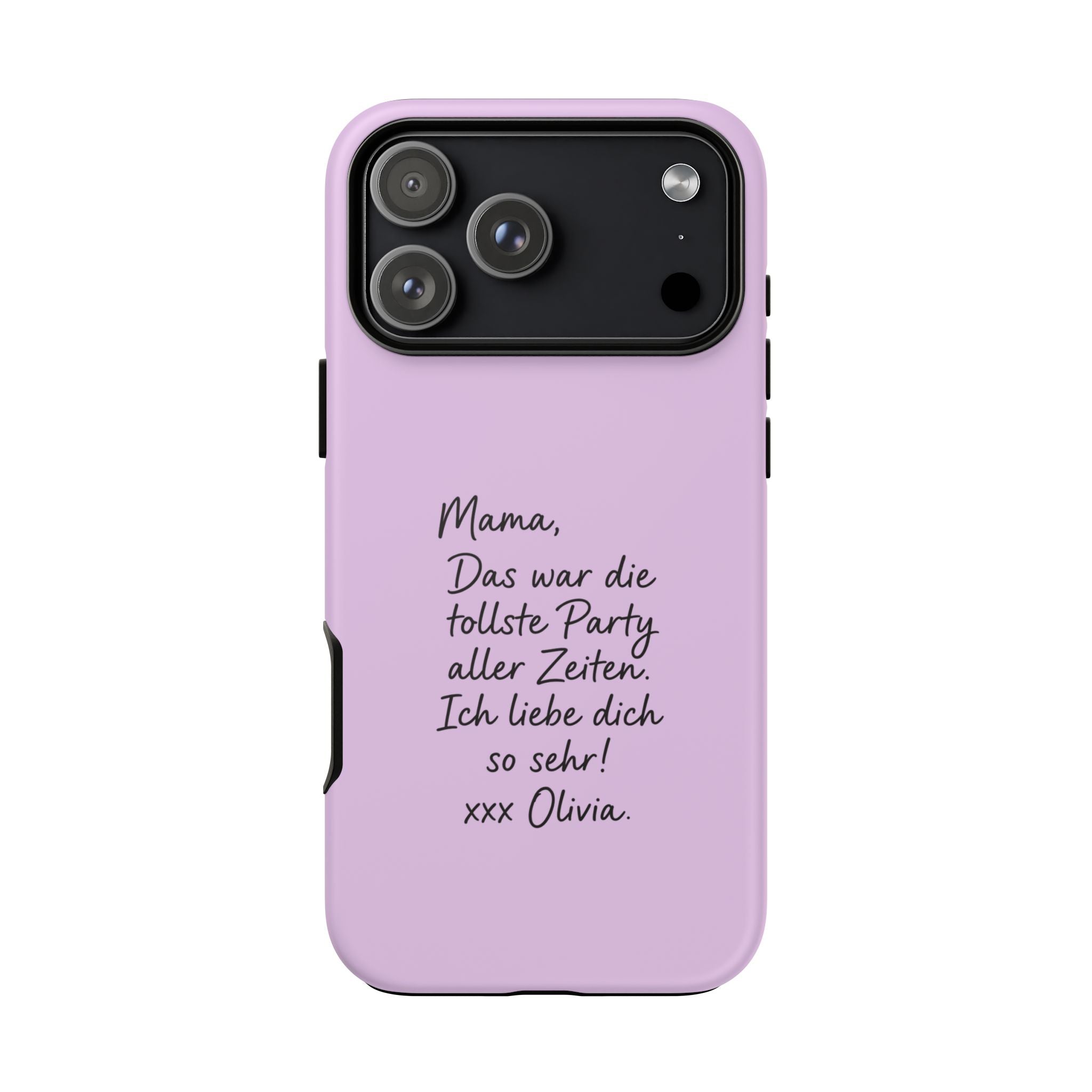 LAVENDEL mit handgeschriebener Notiz – Personalisierte Handyhülle mit Dual-Layer-Schutz