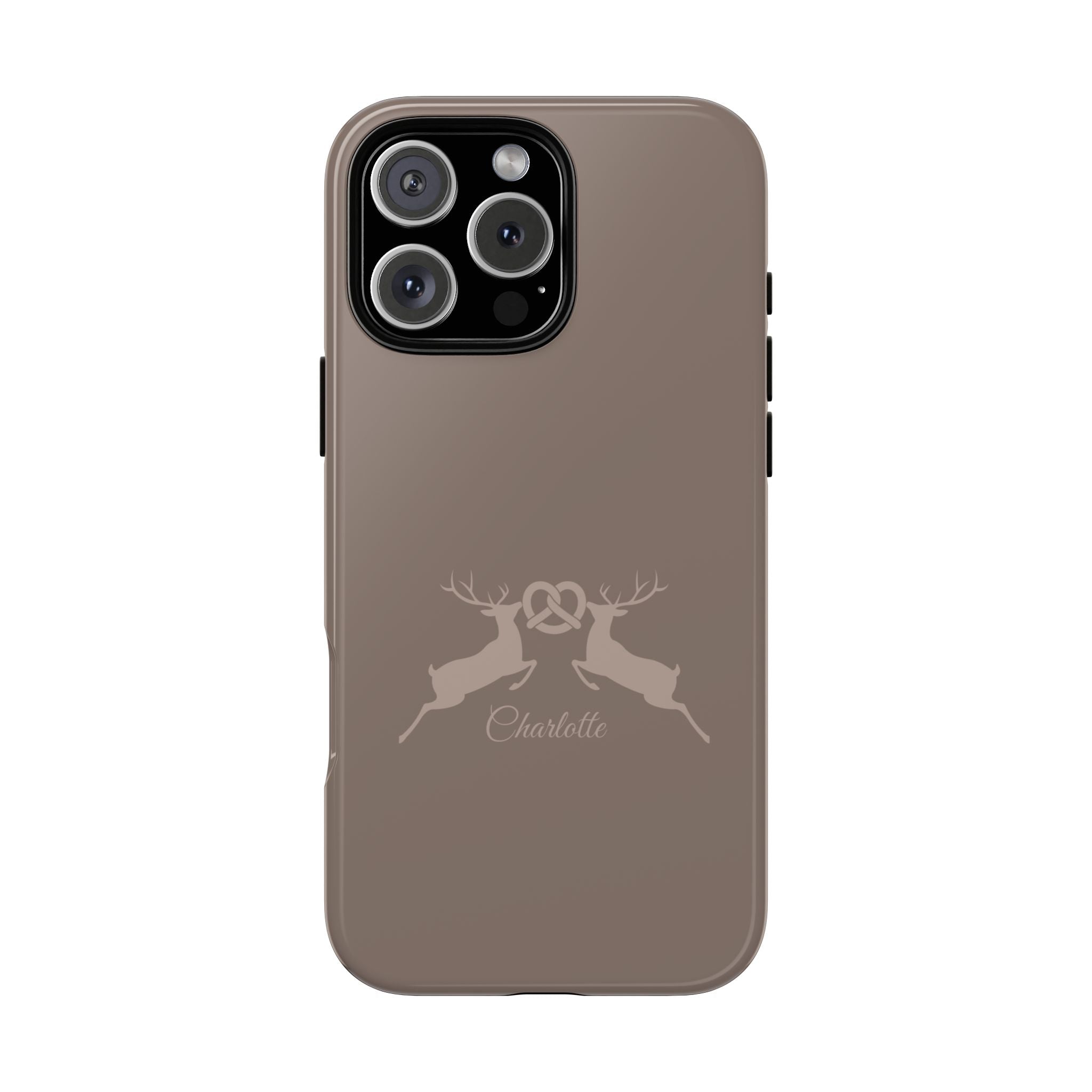 HIRSCH MOCCA – Personalisierte Handyhülle mit Dual-Layer-Schutz