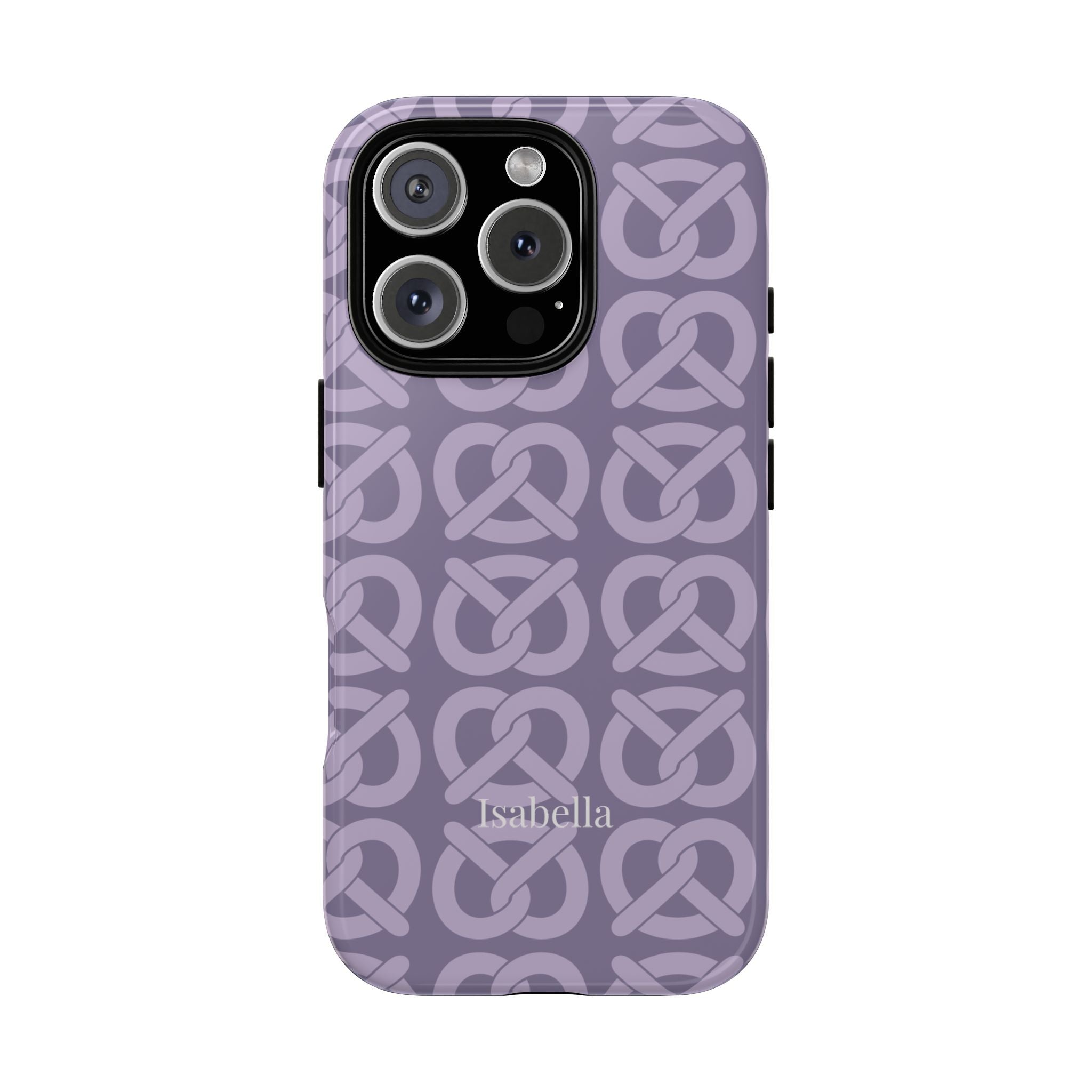 BREZN MONOGRAMM LAVENDEL – Personalisierte Handyhülle mit Dual-Layer-Schutz