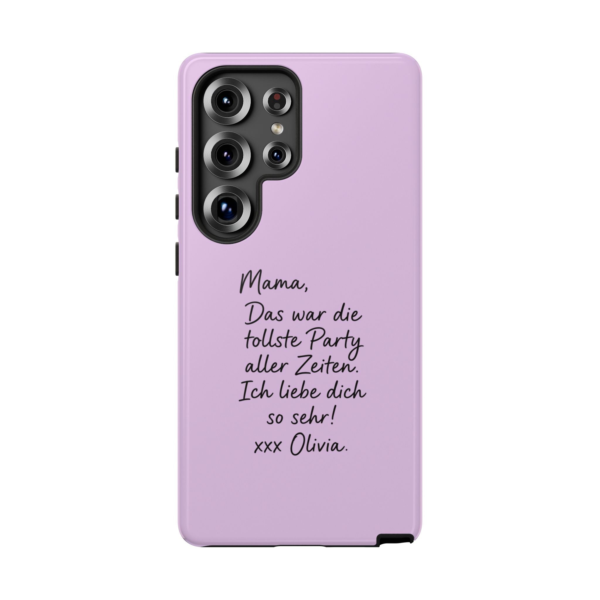 LAVENDEL mit handgeschriebener Notiz – Personalisierte Handyhülle mit Dual-Layer-Schutz