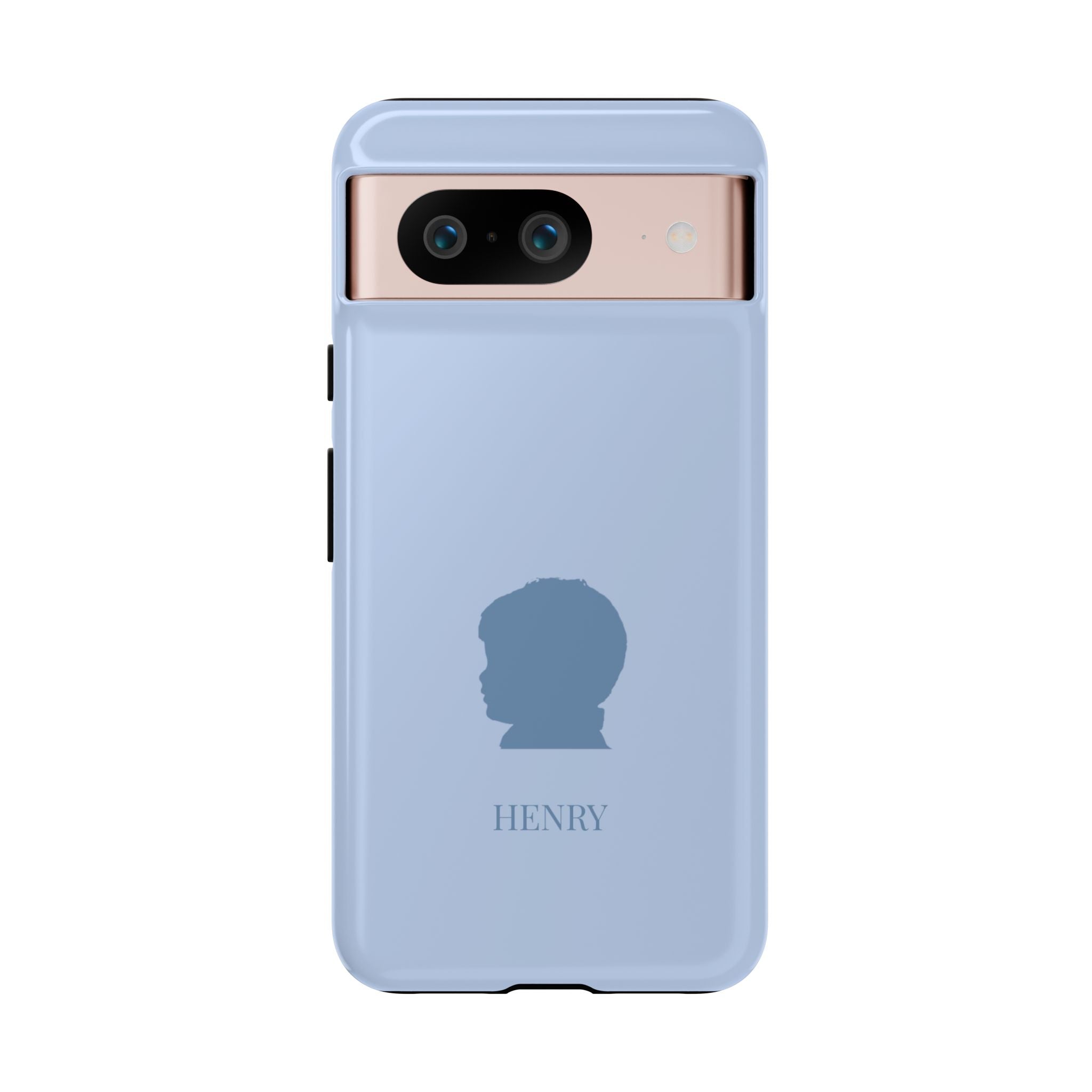 SILHOUETTE BLUE – Personalisierte Handyhülle mit Dual-Layer-Schutz