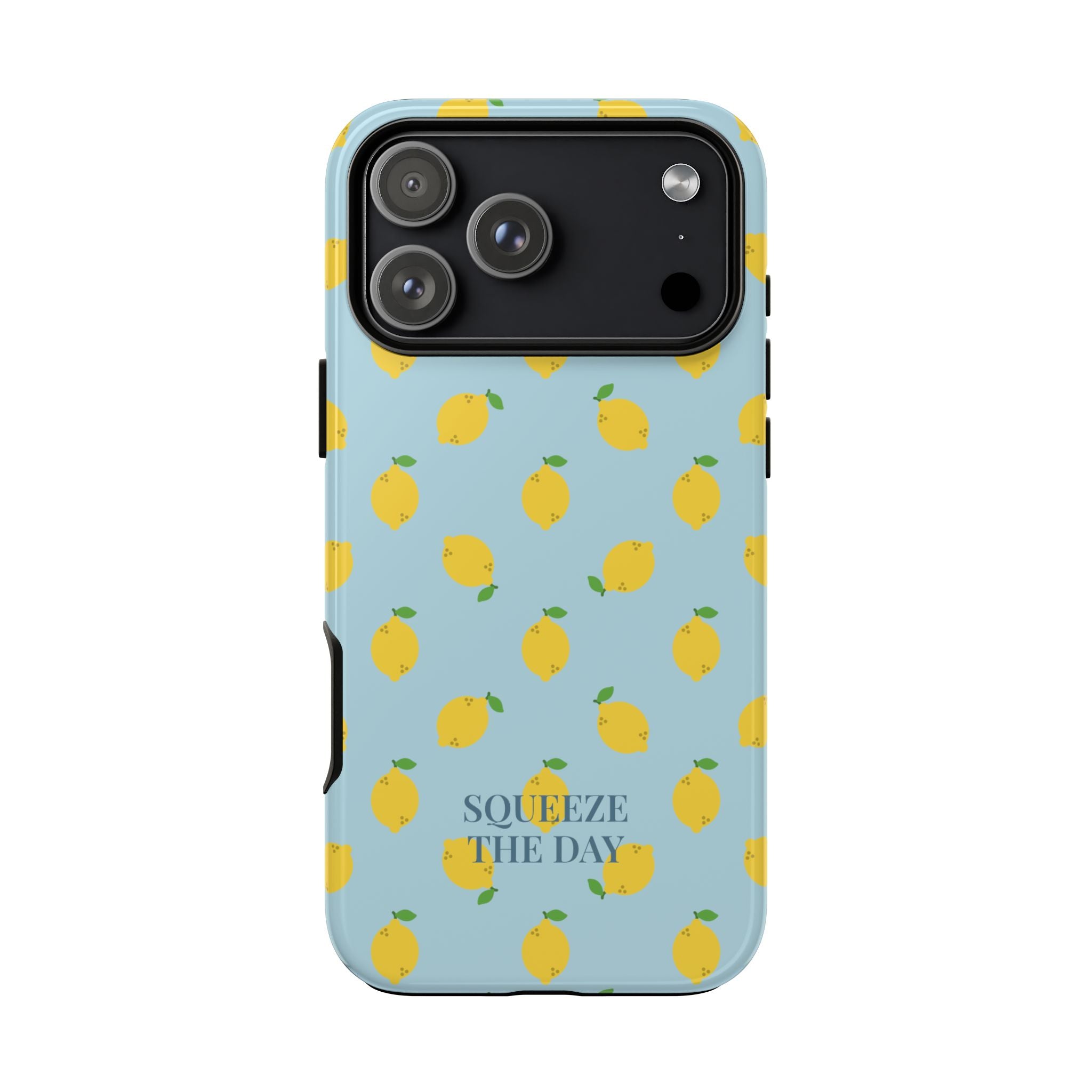LEMONS BLUE SKY – Personalisierte Handyhülle mit Dual-Layer-Schutz