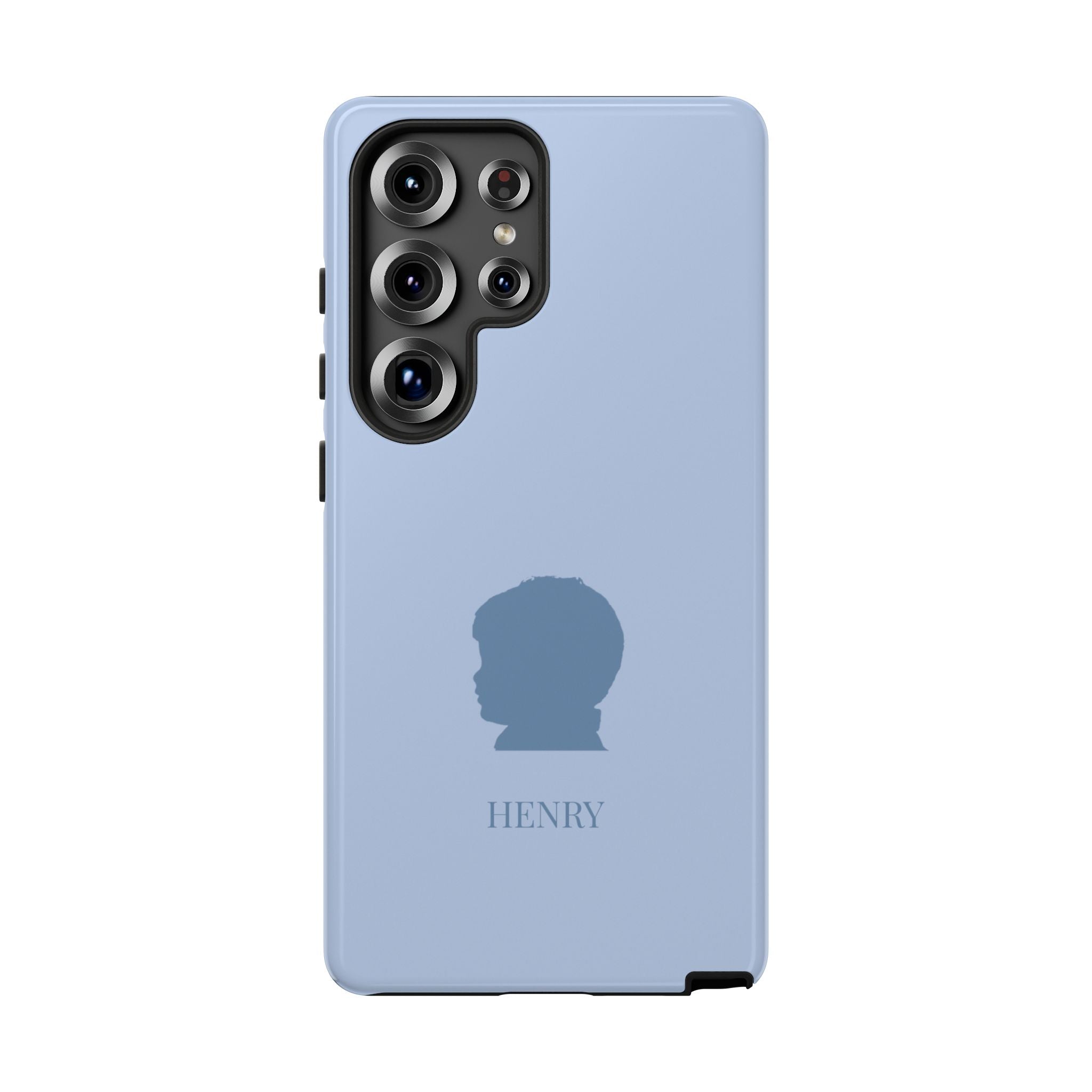 SILHOUETTE BLUE – Personalisierte Handyhülle mit Dual-Layer-Schutz
