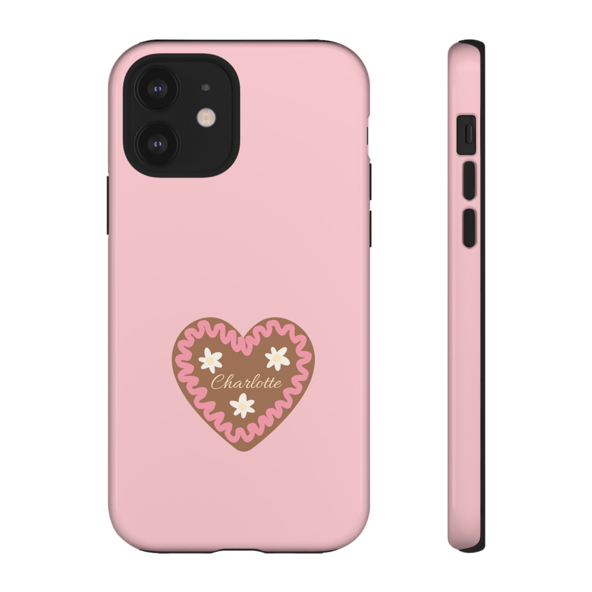 WIESNHERZ ROSE – Personalisierte Handyhülle mit Dual-Layer-Schutz