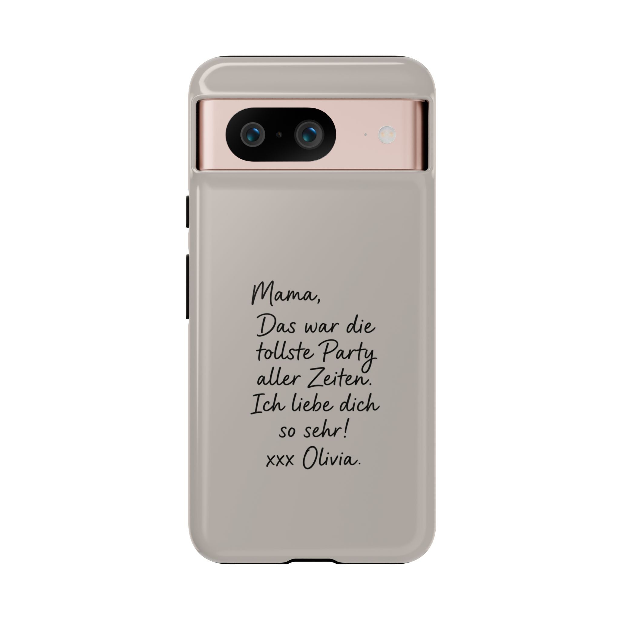MOCCA HANDWRITTEN NOTE – Personalisierte Handyhülle mit Dual-Layer-Schutz
