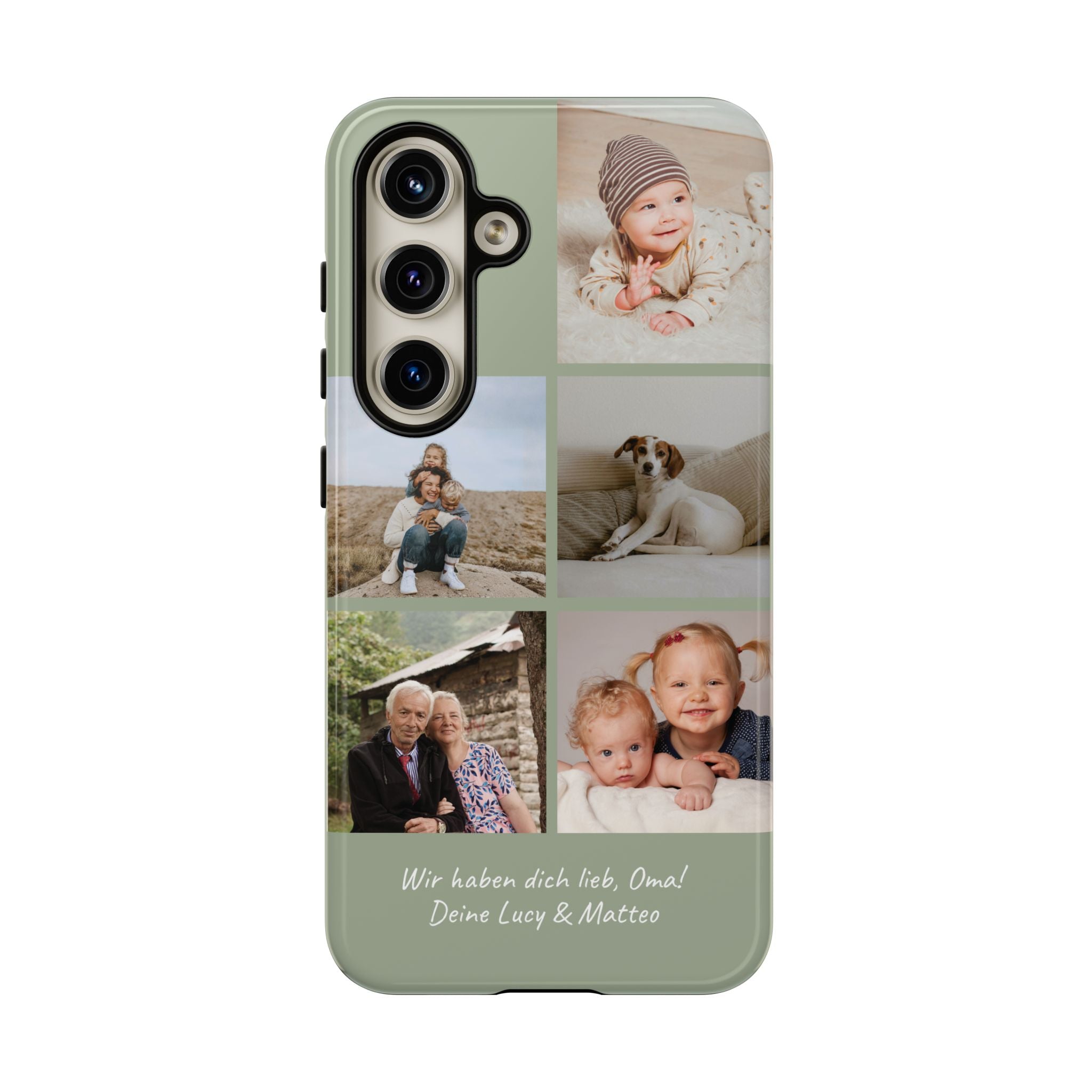 SALBEI PHOTO COLLAGE – Personalisierte Foto Handyhülle mit Dual-Layer-Schutz