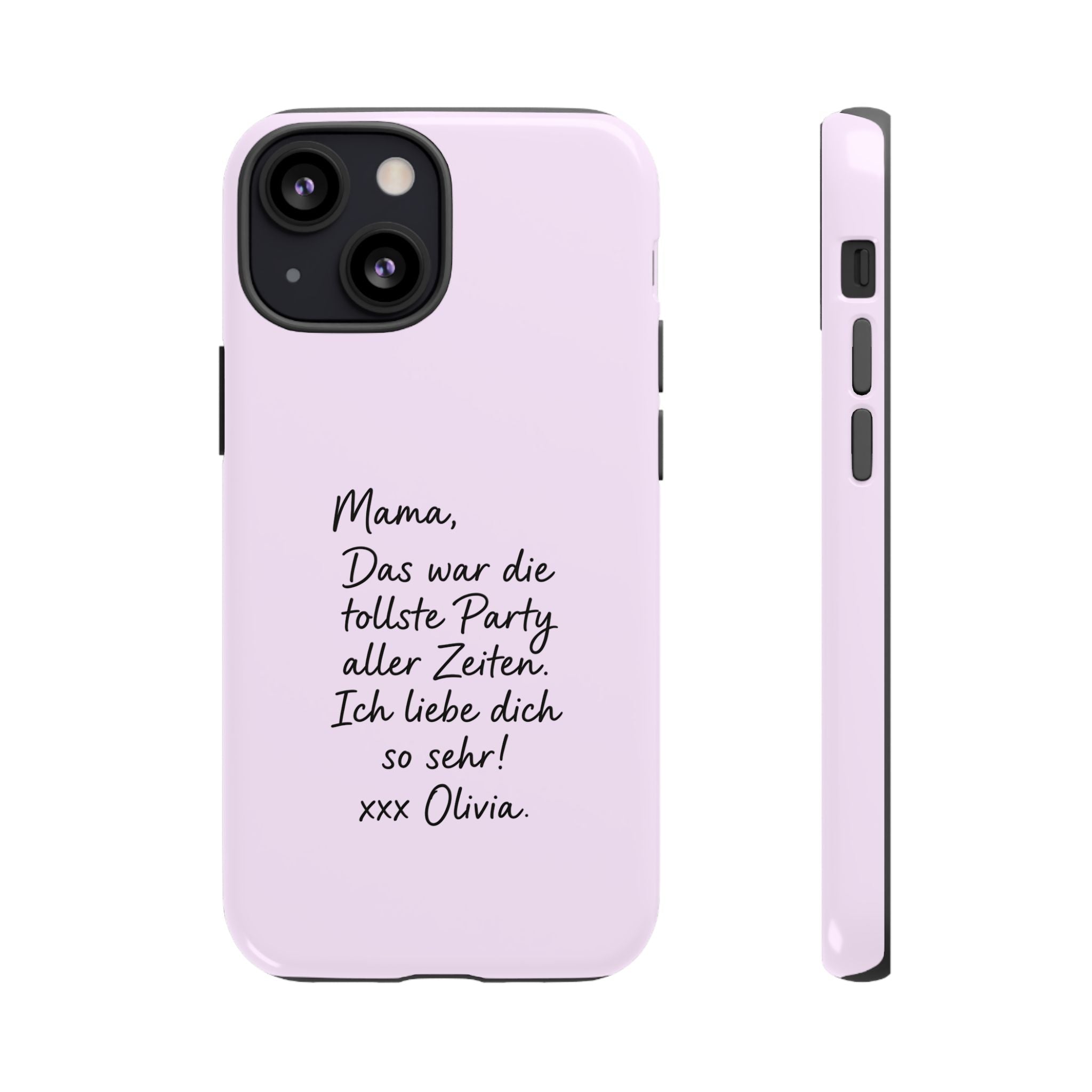 LAVENDEL mit handgeschriebener Notiz – Personalisierte Handyhülle mit Dual-Layer-Schutz