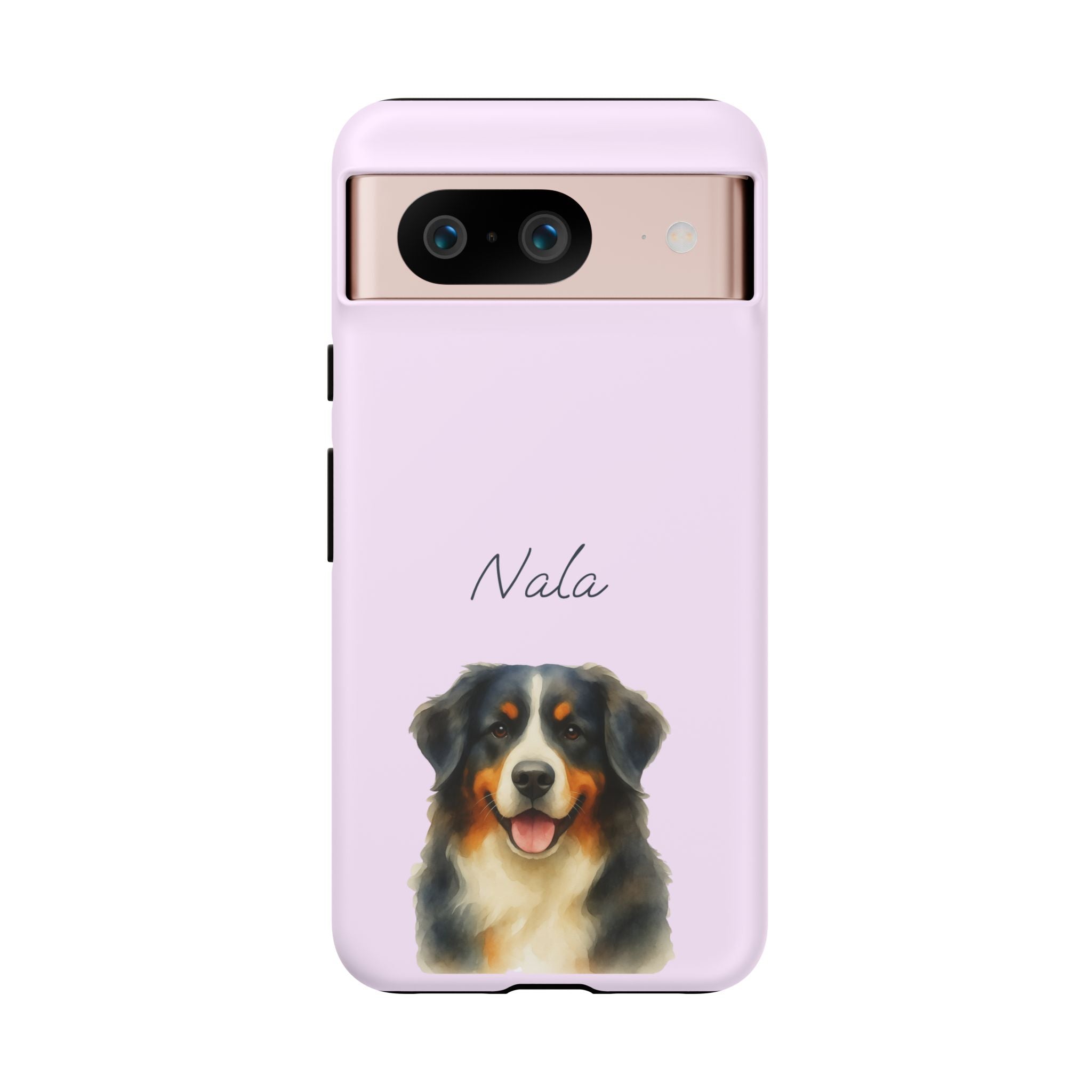 Pet Aquarell Lavendel – Personalisierte Handyhülle mit Dual-Layer-Schutz