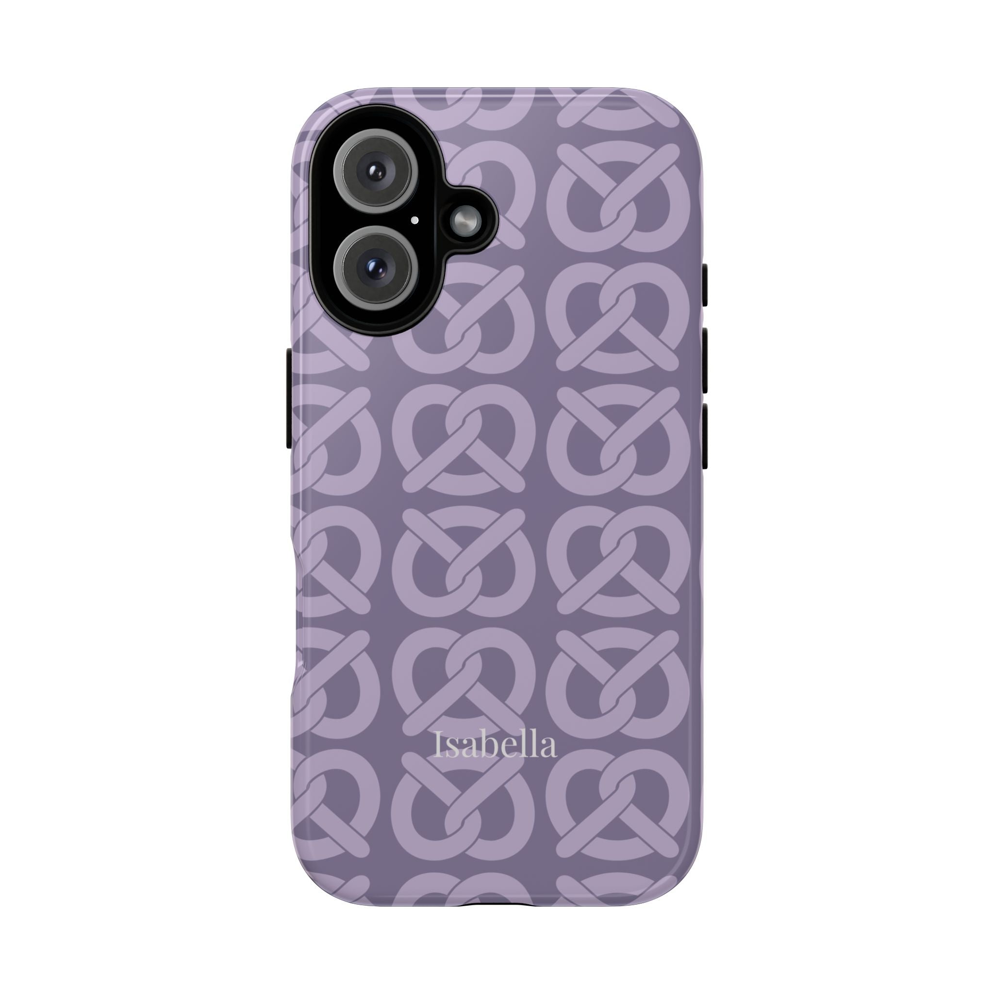 BREZN MONOGRAMM LAVENDEL – Personalisierte Handyhülle mit Dual-Layer-Schutz