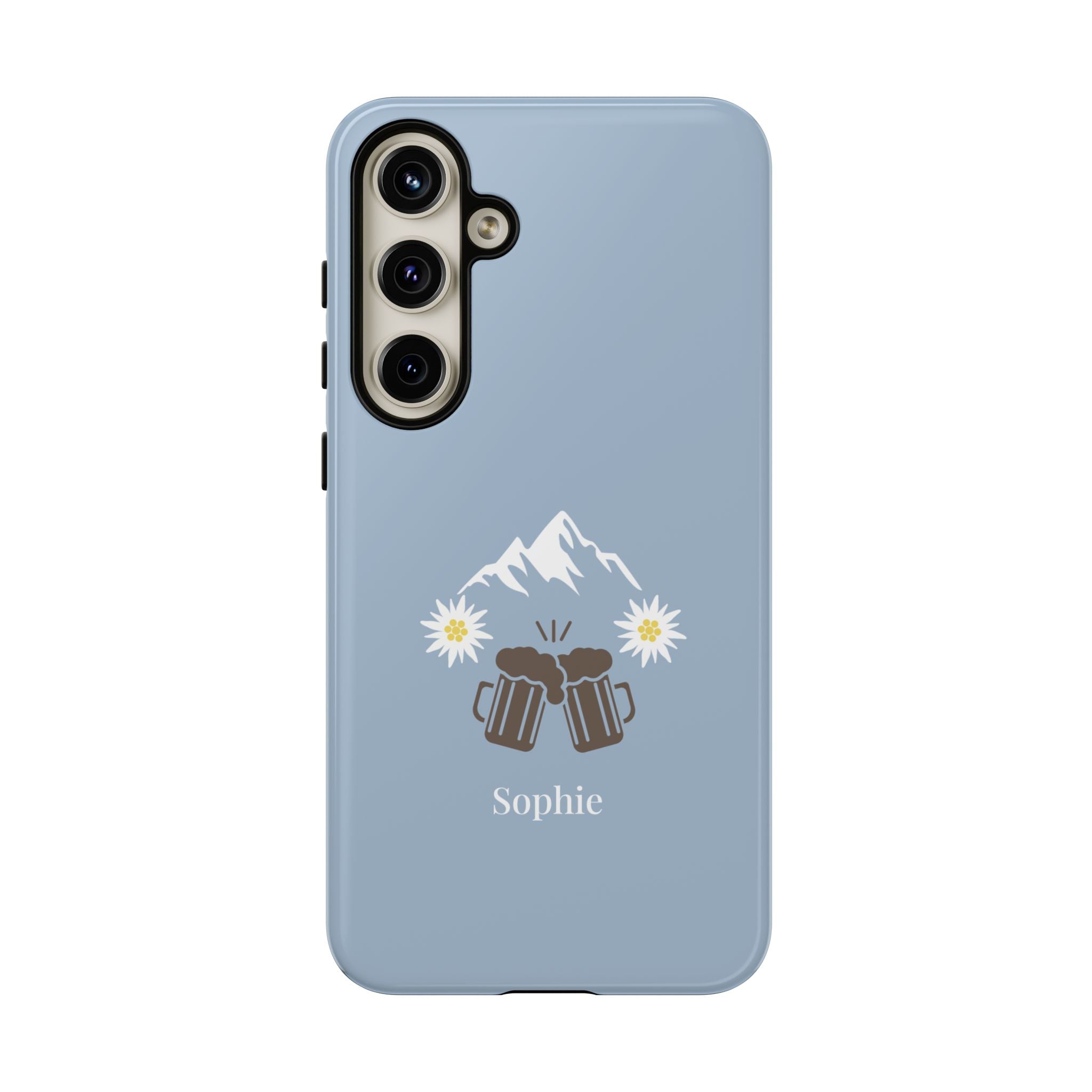 O'ZAPFT PASTELLBLAU – Personalisierte Handyhülle mit Dual-Layer-Schutz