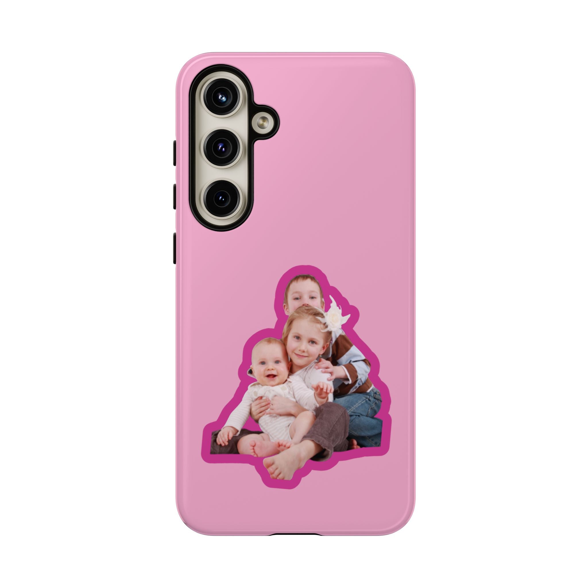 PINK CARTOON – Personalisierte Foto Handyhülle mit Dual-Layer-Schutz