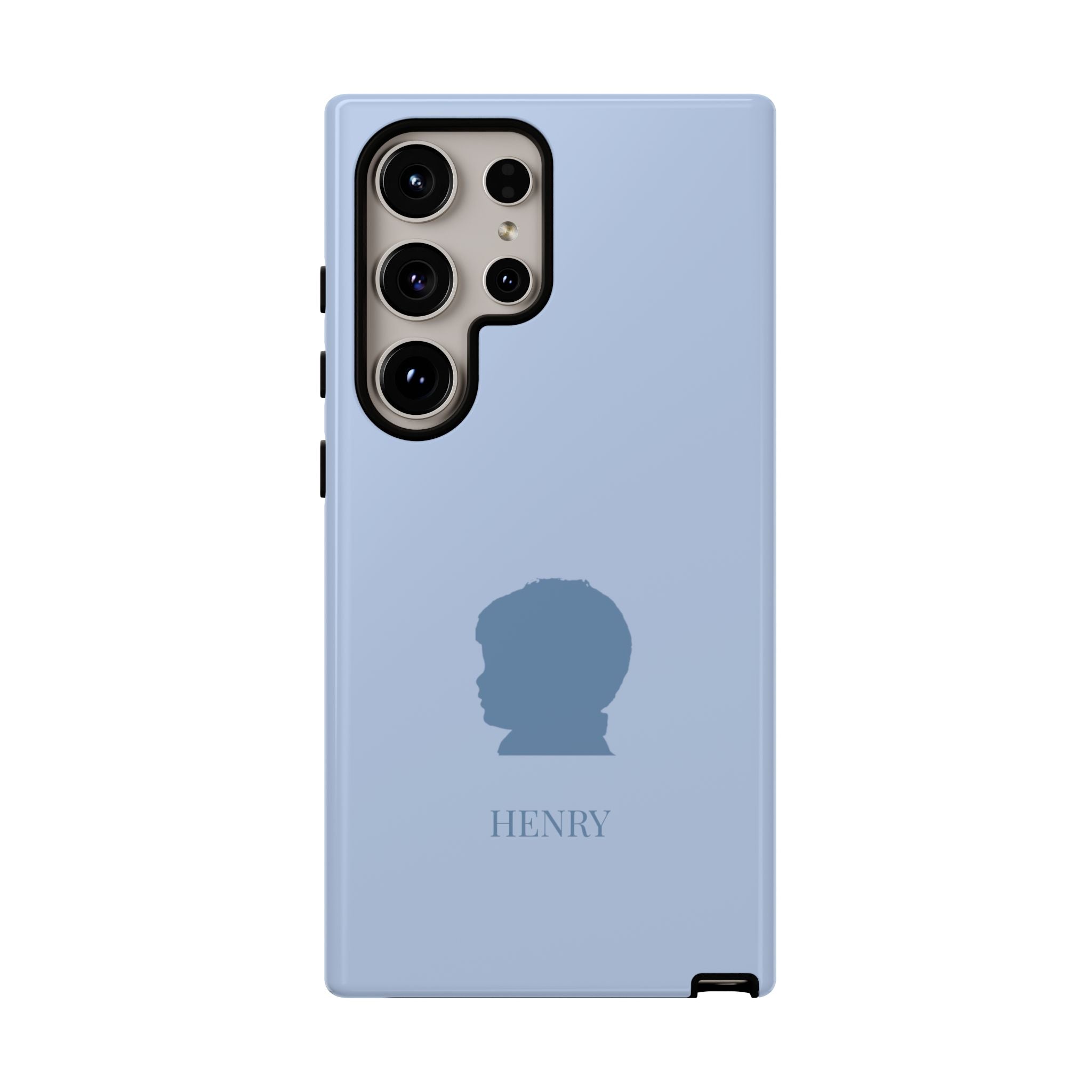 SILHOUETTE BLUE – Personalisierte Handyhülle mit Dual-Layer-Schutz