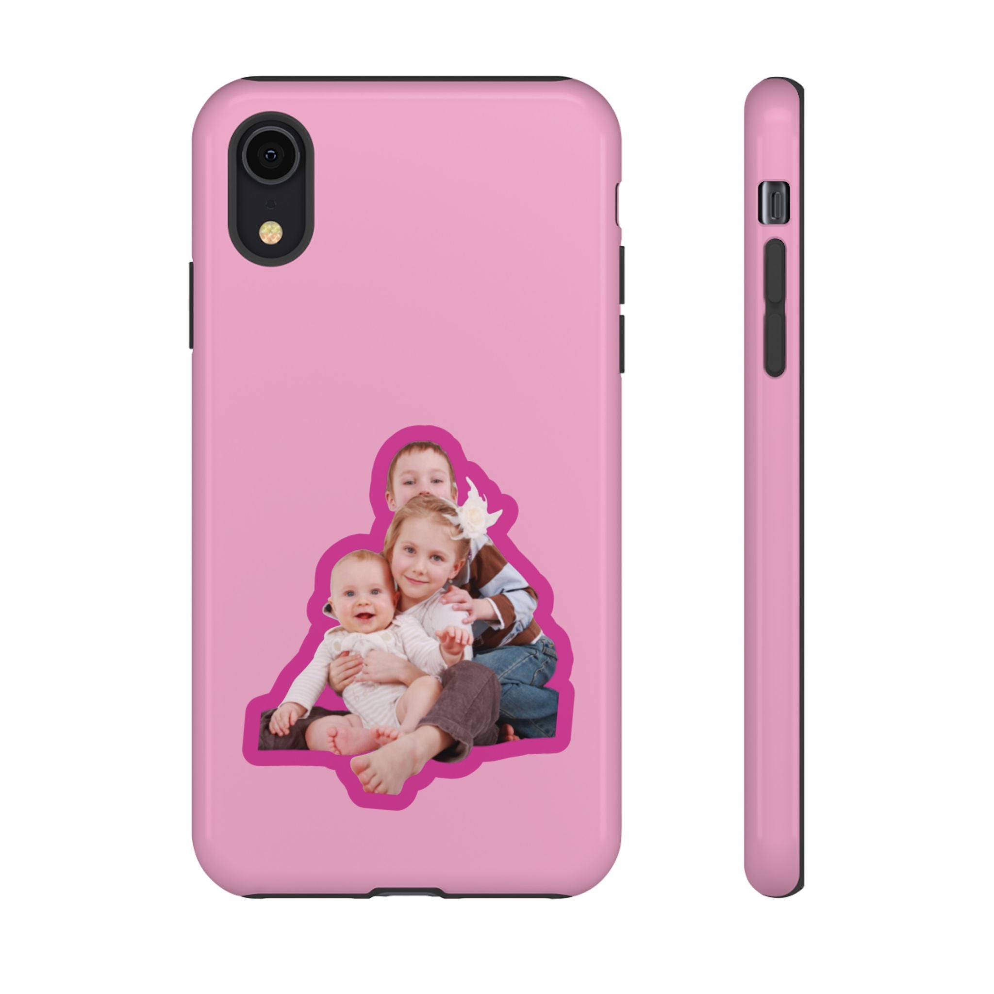 PINK CARTOON – Personalisierte Foto Handyhülle mit Dual-Layer-Schutz