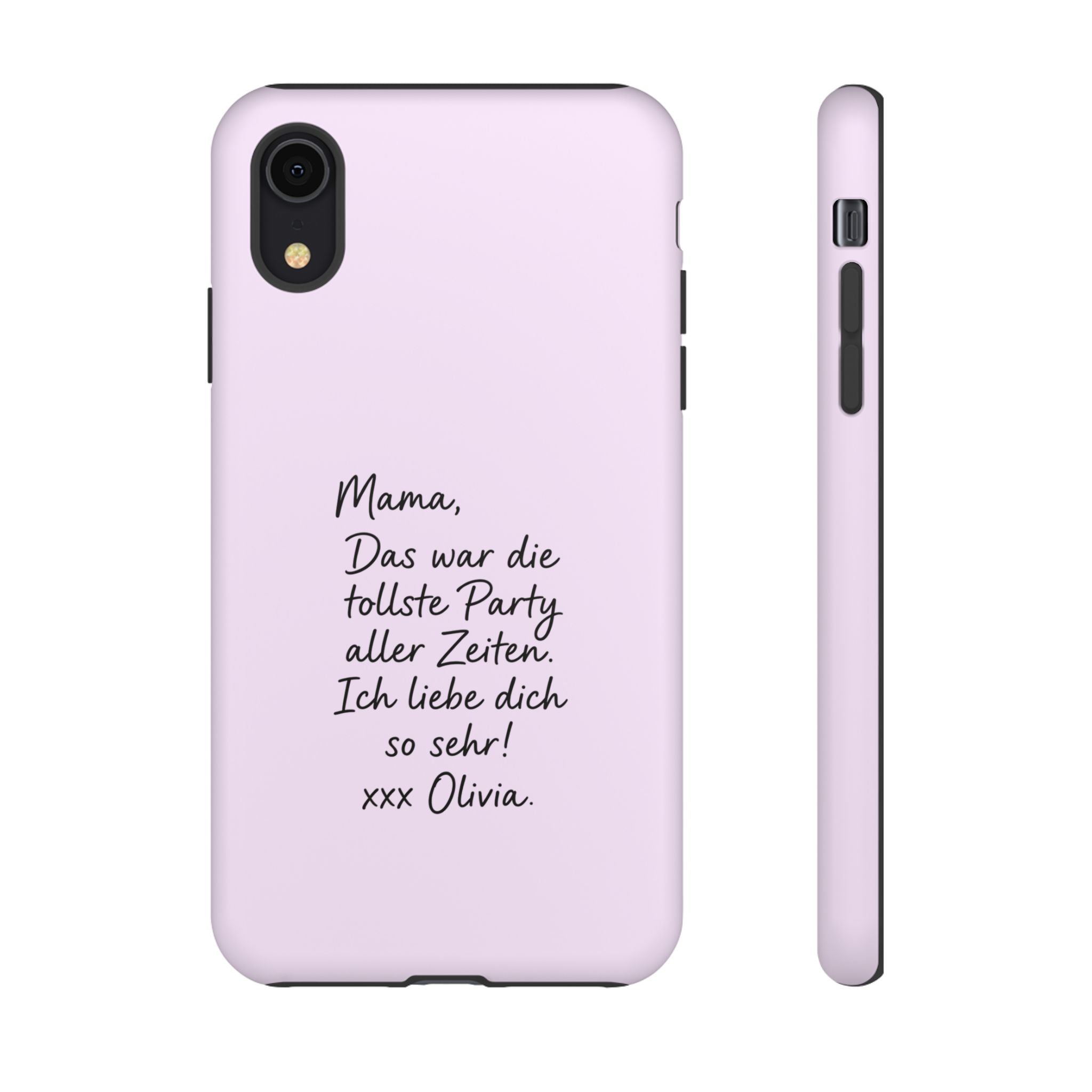 LAVENDEL mit handgeschriebener Notiz – Personalisierte Handyhülle mit Dual-Layer-Schutz