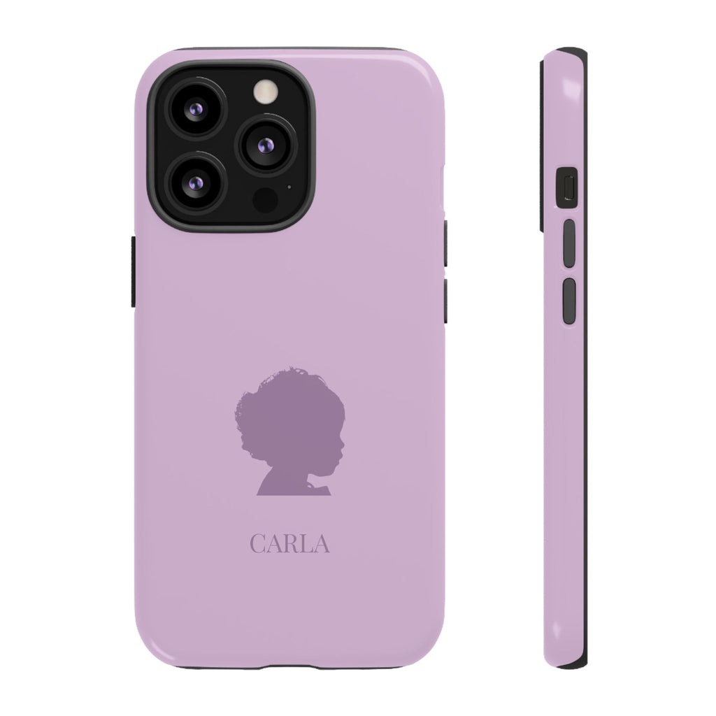 SILHOUETTE LAVENDEL – Personalisierte Handyhülle mit Dual-Layer-Schutz