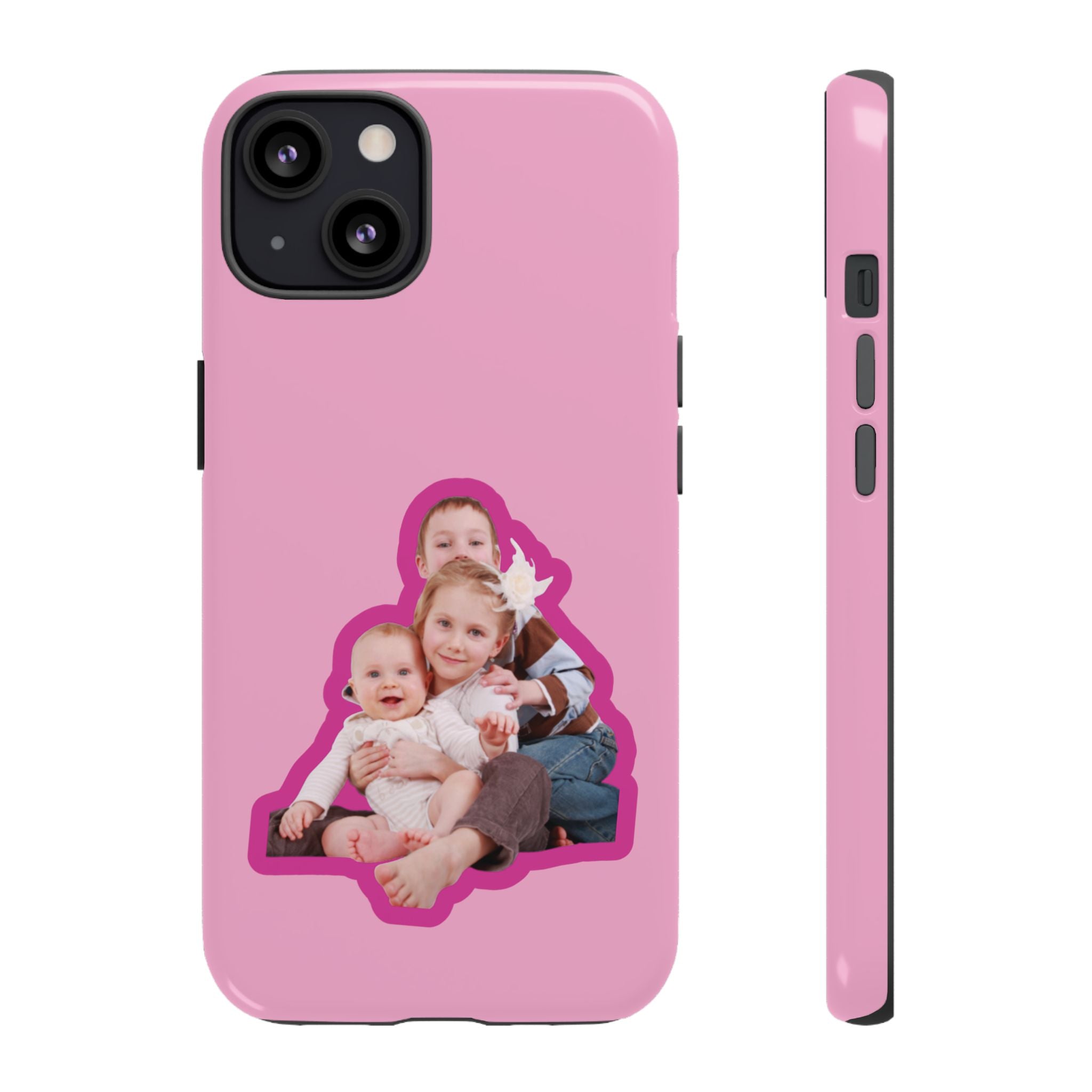 PINK CARTOON – Personalisierte Foto Handyhülle mit Dual-Layer-Schutz